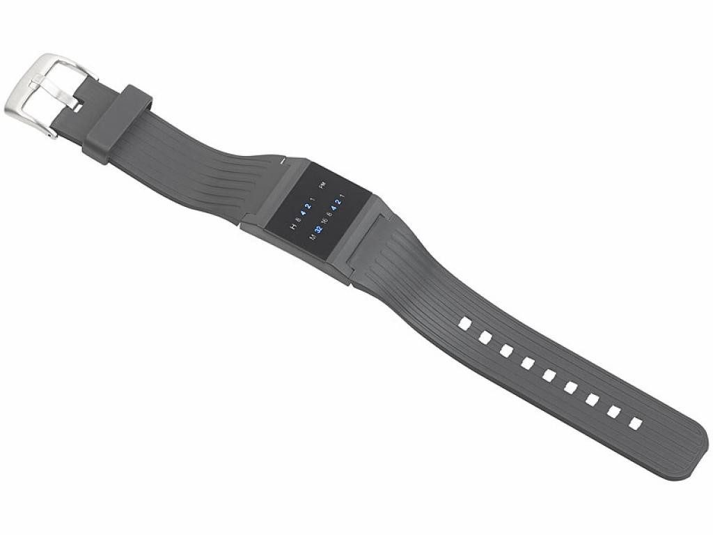 St. Leonhard Digitaluhr St. Leonhard LED Binär Herrenuhr blaue LED Armbanduhr Uhr Binäruhr, Innovative Binär-Uhr für Männer mit Köpfchen – Bild 4 von 5