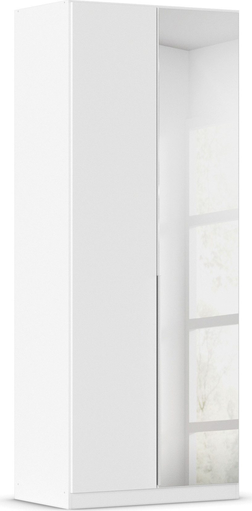 OTTO home Drehtürenschrank Kleiderschrank Schrank Garderobe AGORDO mit Dekor- oder Hochglanzfront (in zwei Griff-Farben, Breiten 91-405 cm) durchdachte Innenausstattung, in 8 Breiten und 2 Höhen MADE IN GERMANY