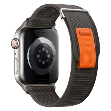 FIDDY Smartwatch-Armband Apple Watch-Armband kompatibel mit 38/40/41 mm, 42/44/45/49 mm, Verstellbares Nylon-Sportarmband für die iWatch-Serie