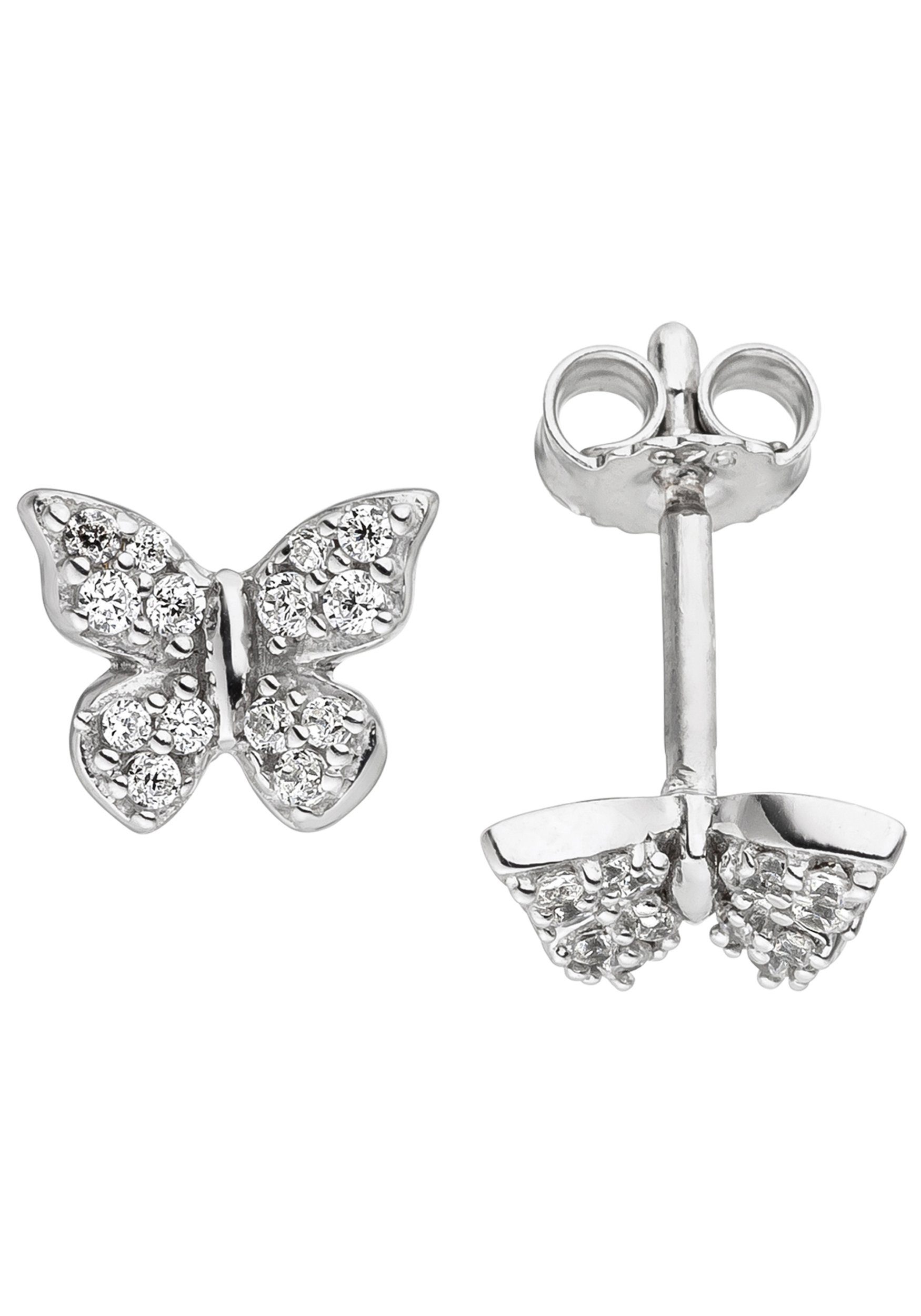 JOBO Paar Ohrstecker Schmetterling, 925 ...