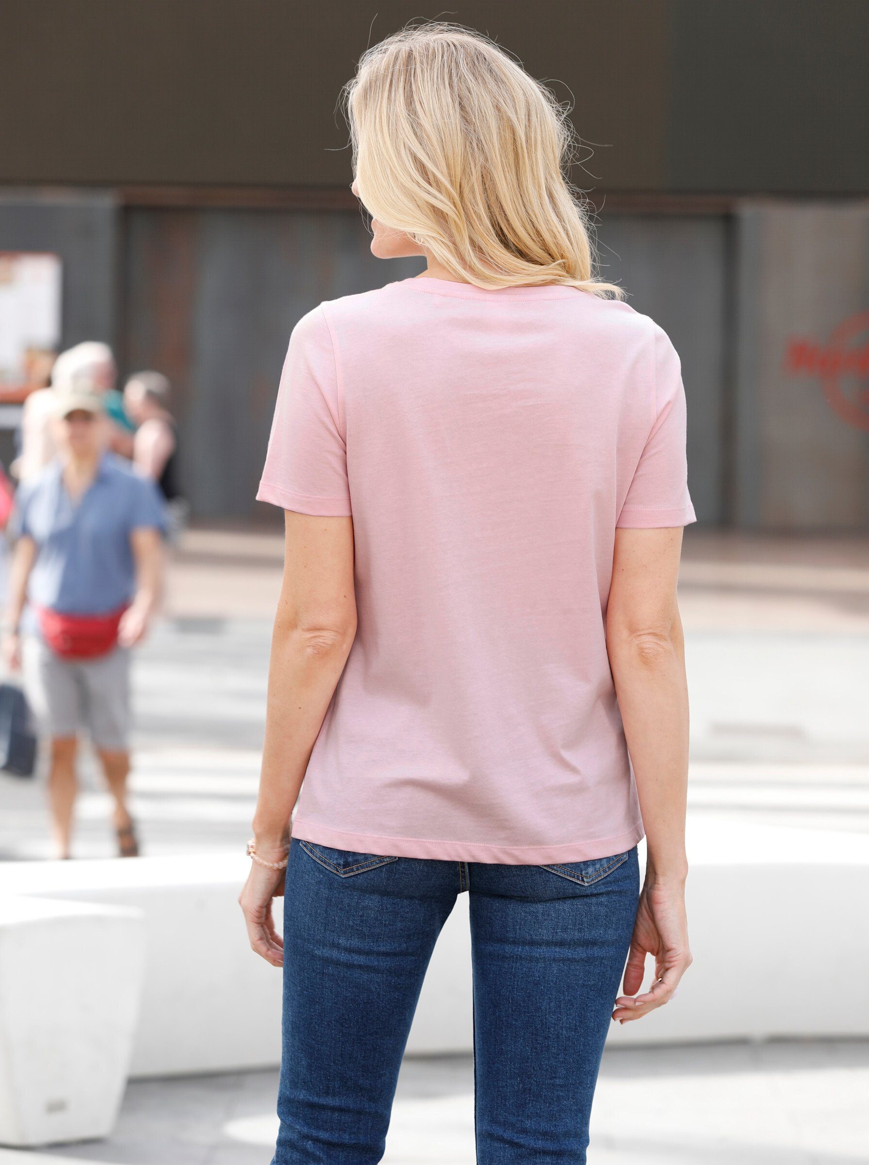 Sieh an! rosé-bedruckt T-Shirt