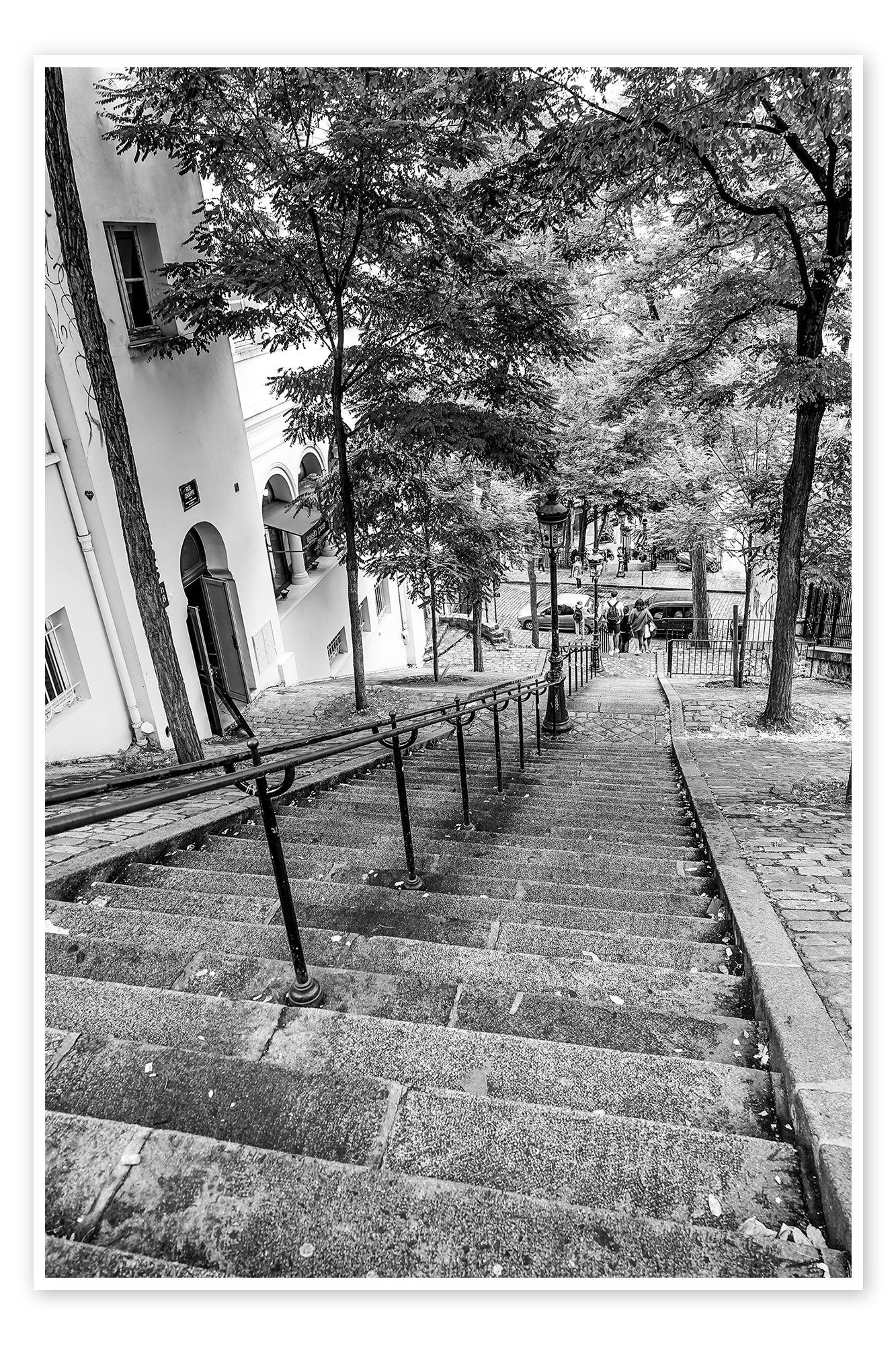 Posterlounge Poster Editors Choice, Endlose Schritte nach Montmartre, Wohnzimmer Fotografie