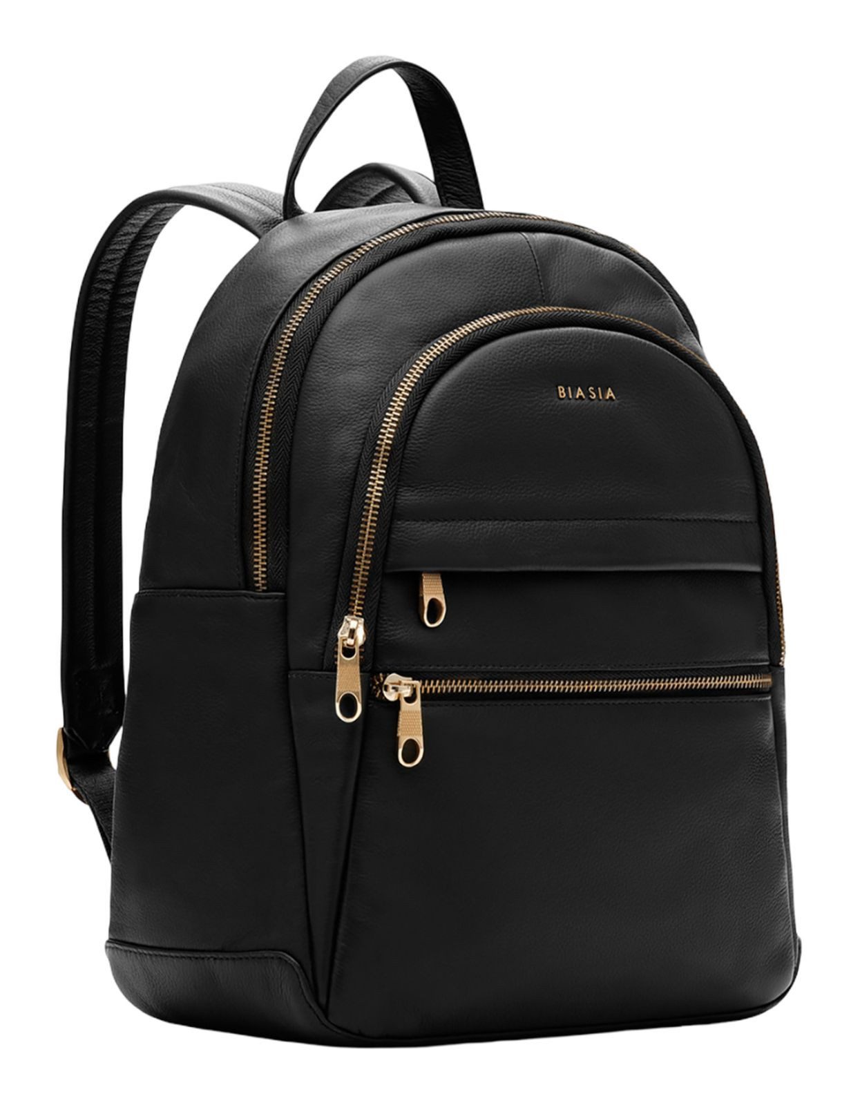 BIASIA Rucksack Backpack, aus echtem Leder