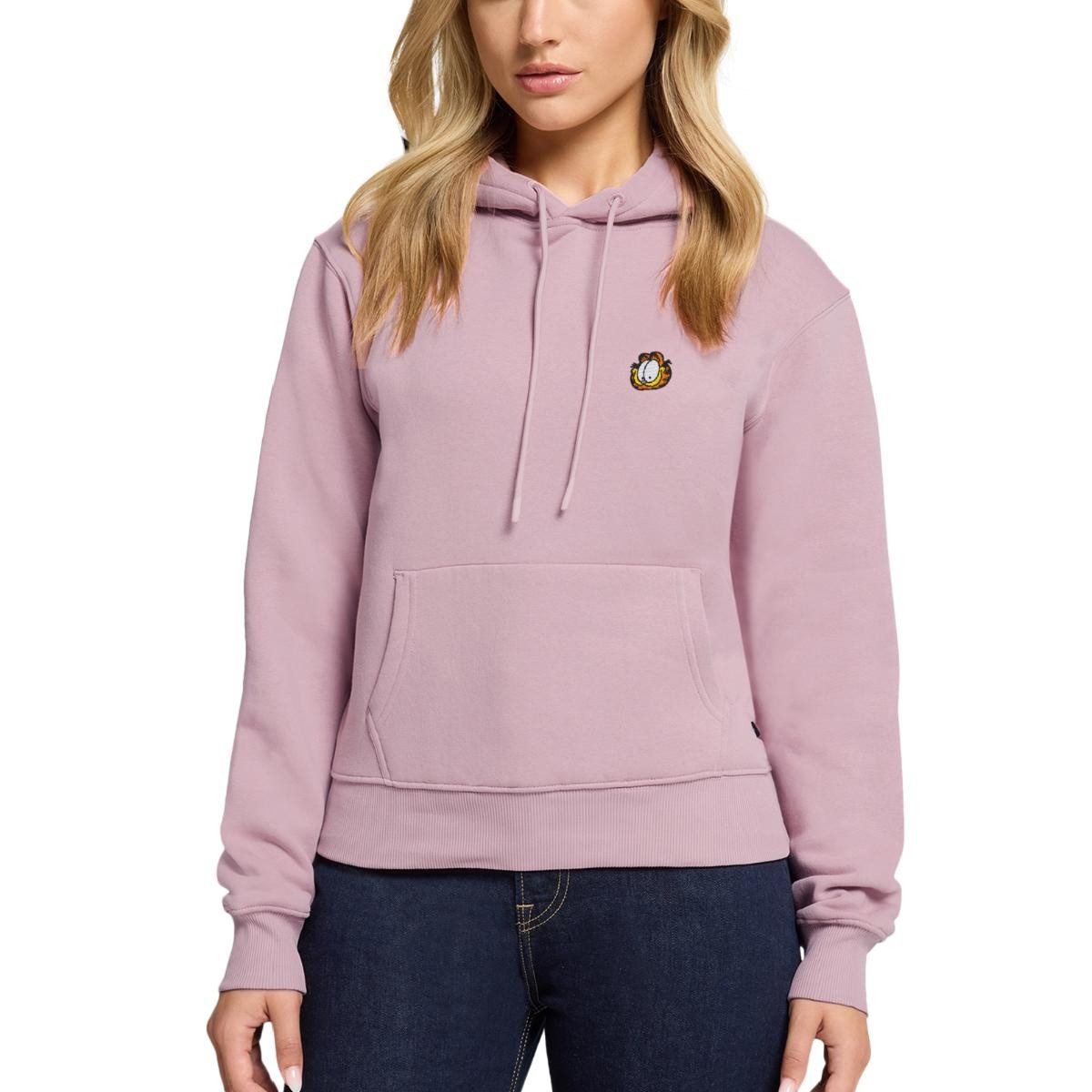 Spreadshirt Hoodie Garfield Als Stick-Design Damen Premium Hoodie (1-tlg)