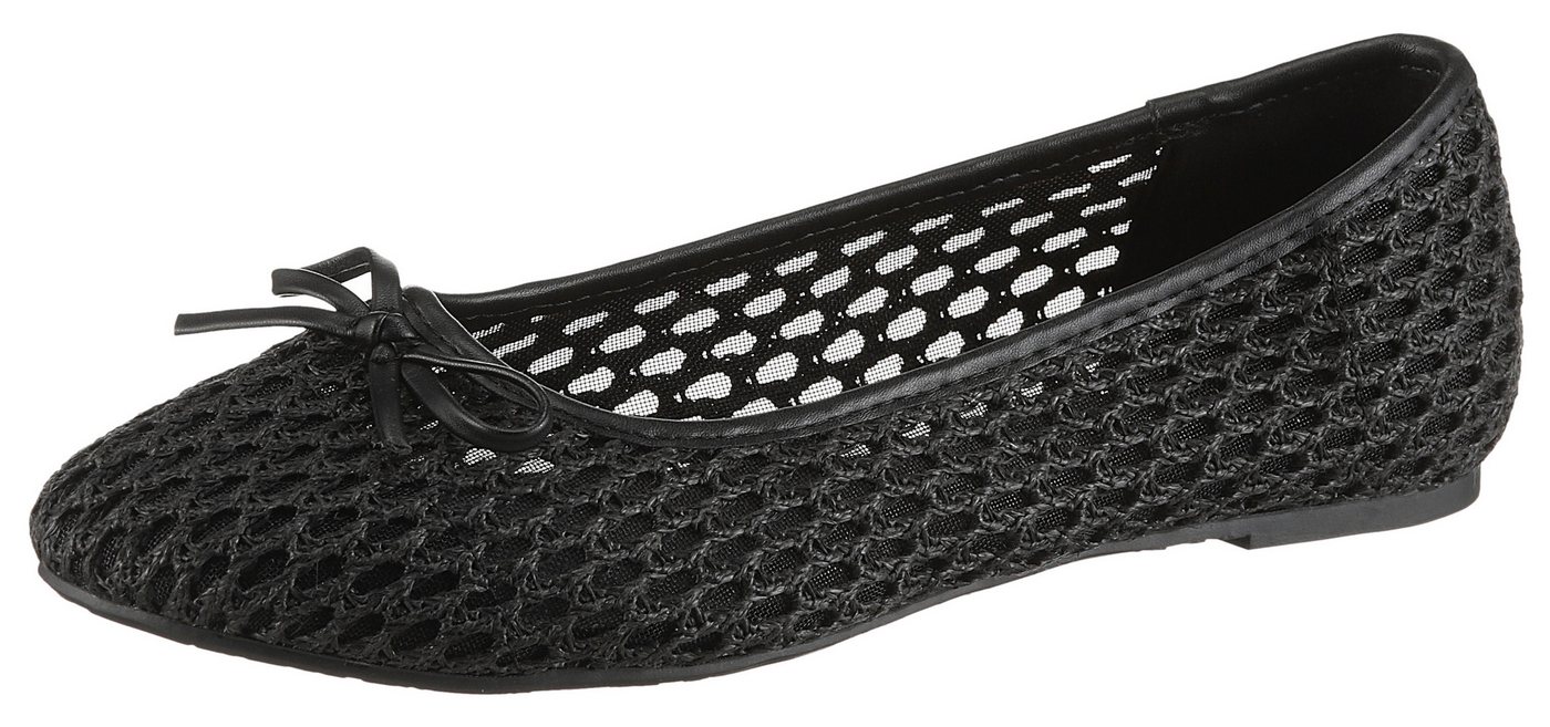 Aniston SHOES Ballerina Loafer, Slipper, Schlupfschuh mit kleiner Schleife- NEUE KOLLEKTION