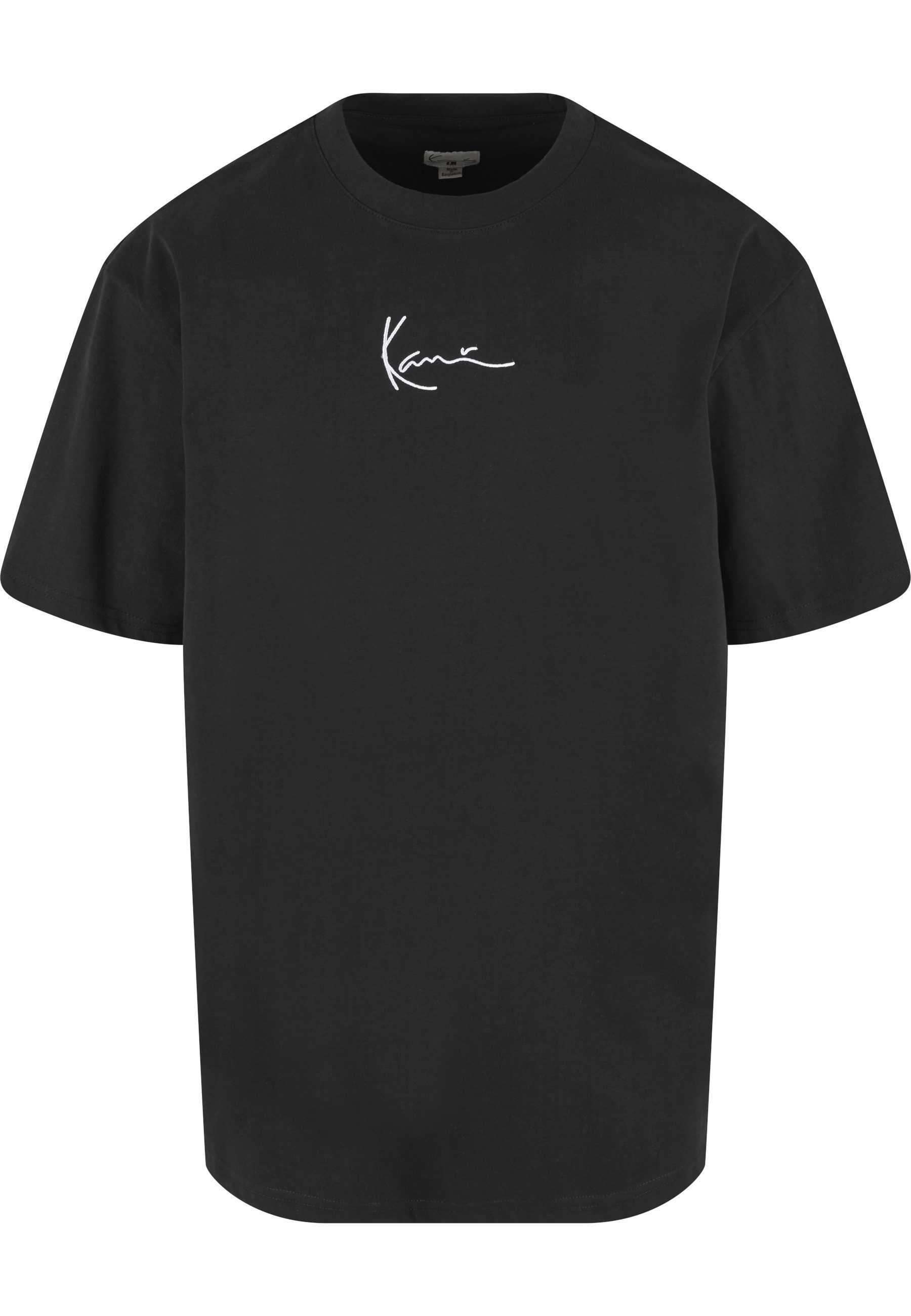 Karl Kani Kurzarmshirt Karl Kani Herren KKMQ12001 SMALL SIGNATURE TEE BLK (1-tlg)