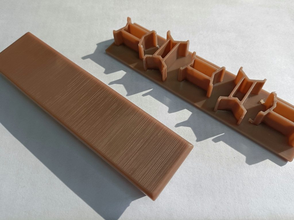 Outgarden Endkappe Endkappe für Alu-Co-Extrusion-Board Teak