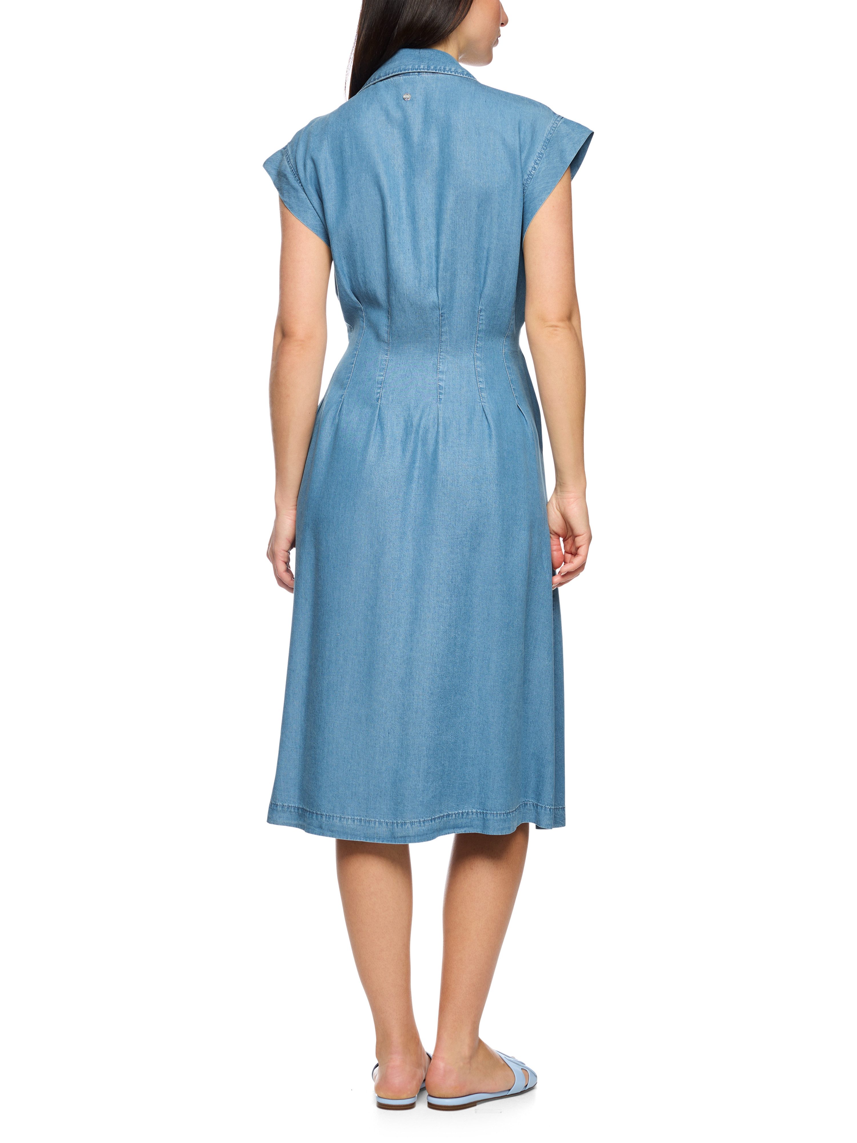 Marc Cain Jeanskleid Serene Hues Premium Damenmode Midi-Denimkleid, figurbe günstig online kaufen
