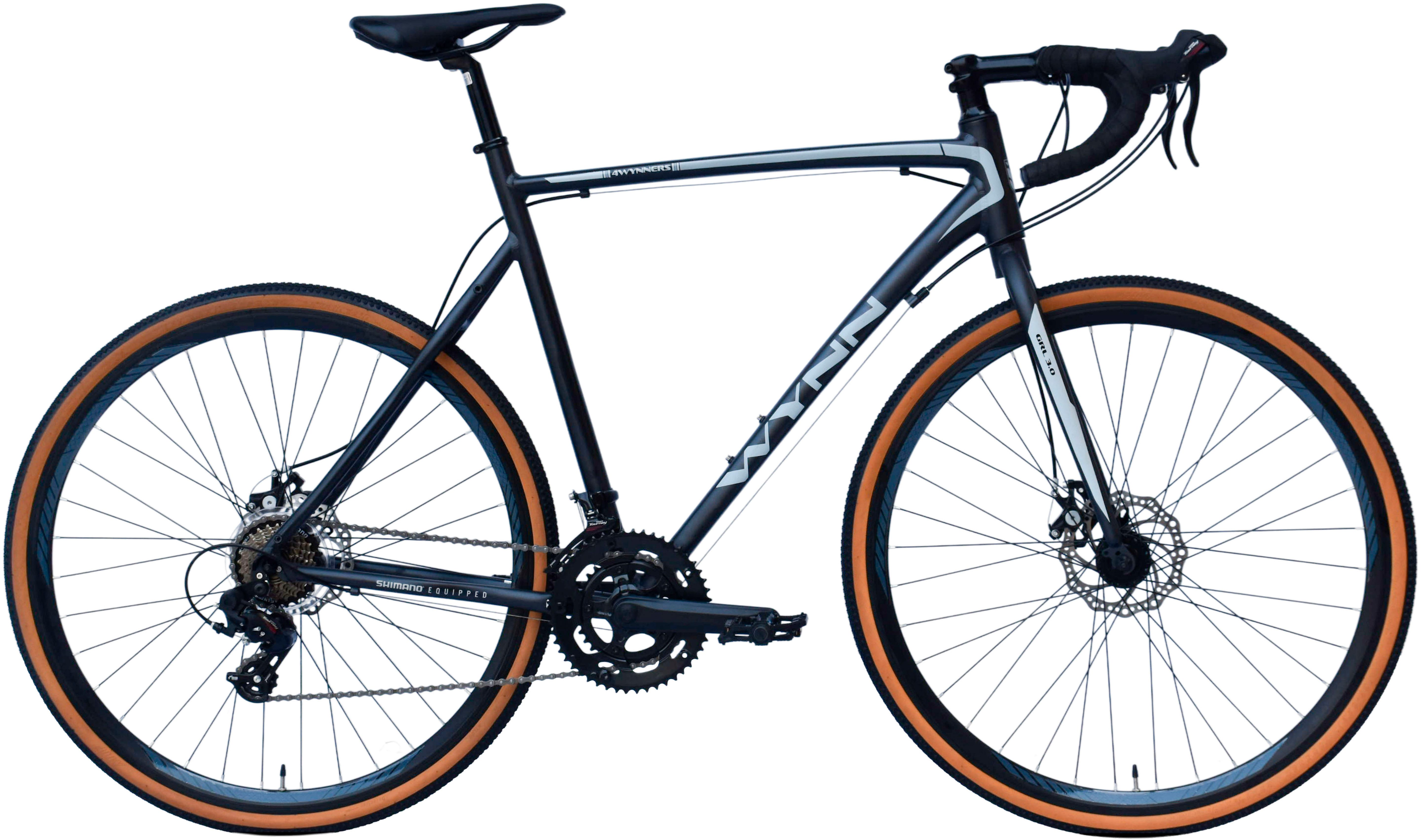 WYNN Gravelbike GRL3.0, 14 Gang Shimano Tourney Schaltwerk, Kettenschaltung