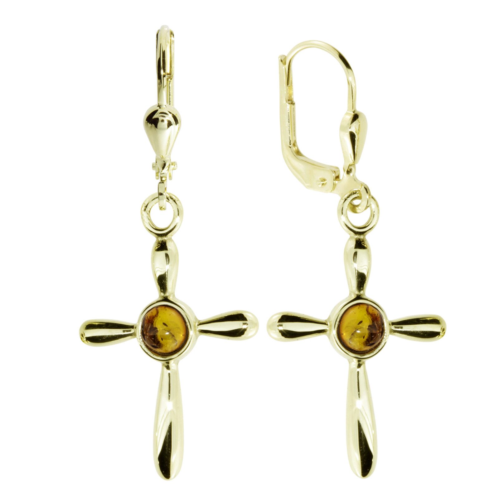 OSTSEE-SCHMUCK Paar Ohrhänger Ostsee-Schmuck Ohrhänger Kreuz günstig online kaufen