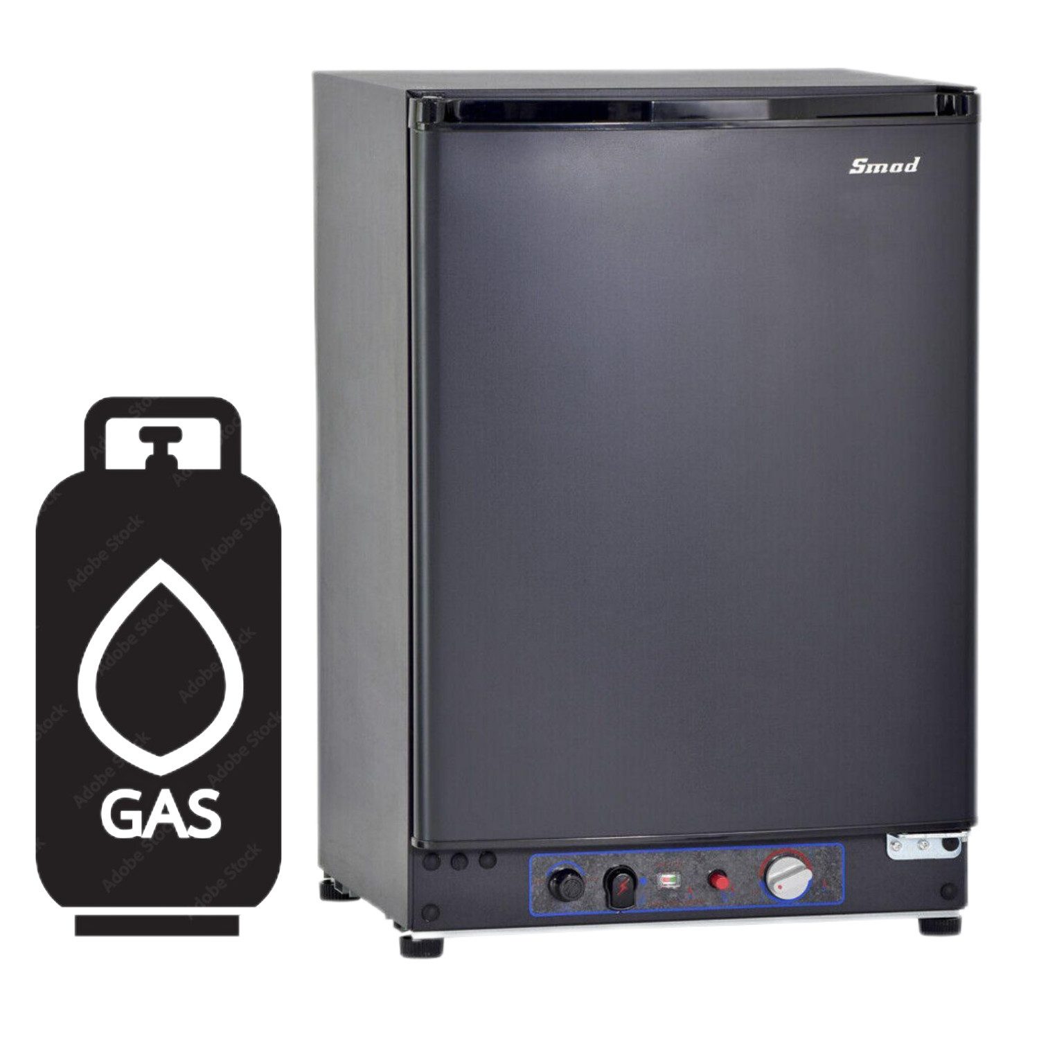 Smad Vollraumkühlschrank DSG-40B1E-3, 63.5 cm hoch, 40.2 cm breit, 36L,Gaskühlschrank,Wohnmobil RV Caravan