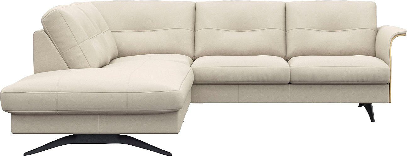 FLEXLUX Ecksofa Glow, super bequem durch hochwertigem Sitzaufbau mit Federkern, L-Form, Modernes skandinavisches Design