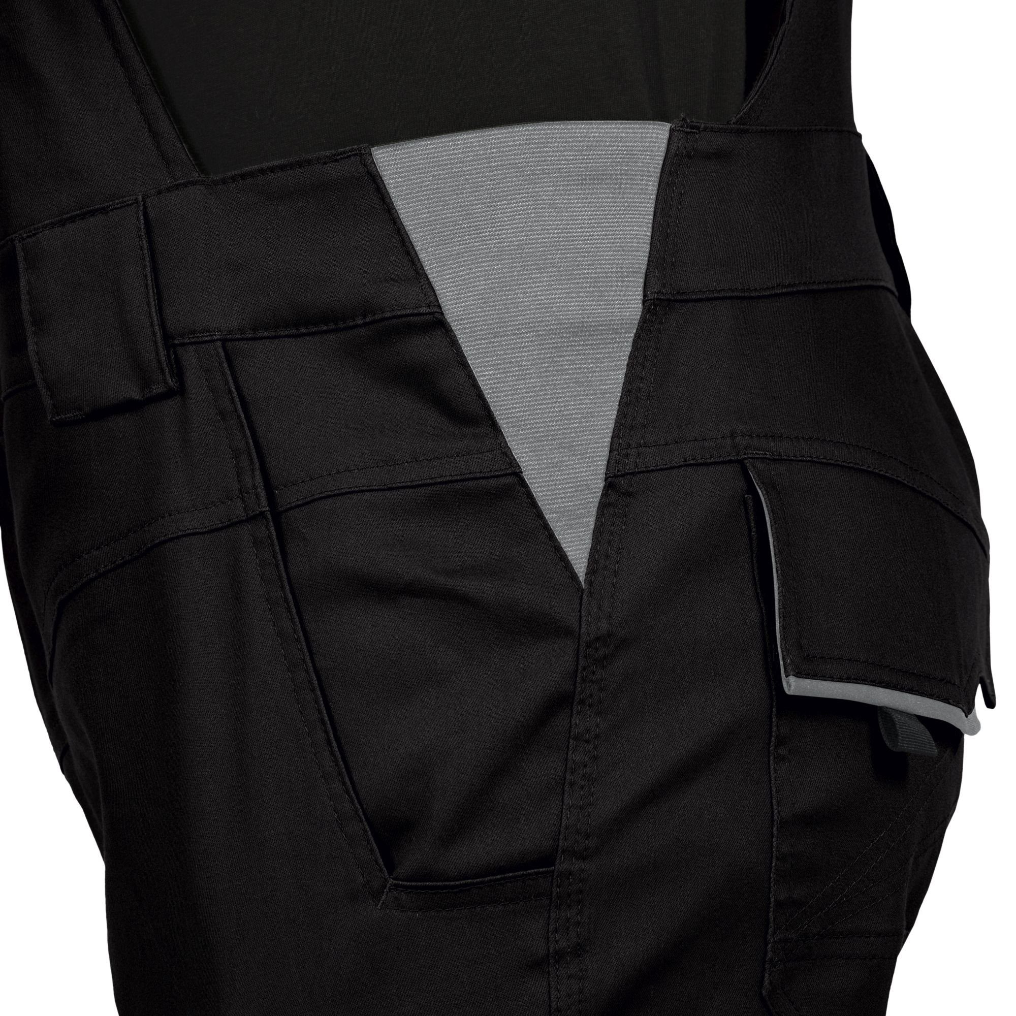 Leibwächter Arbeitslatzhose Herren Flex-Line Latzhose (Arbeitshose mit Keil im Schritt) mit Reflektoren