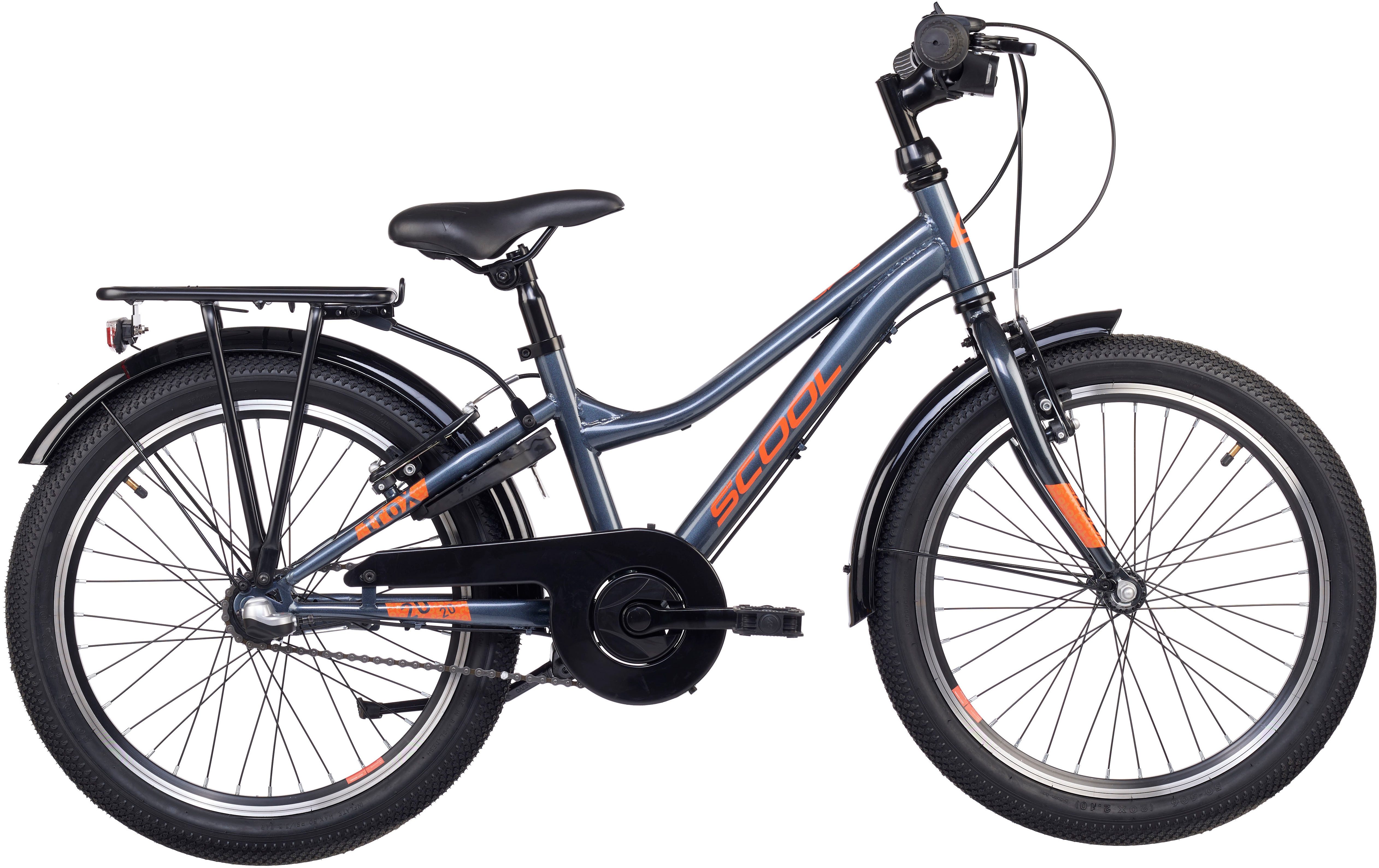 S’COOL Kinderfahrrad S'COOL troX, 3 Gang Shimano, Nabenschaltung