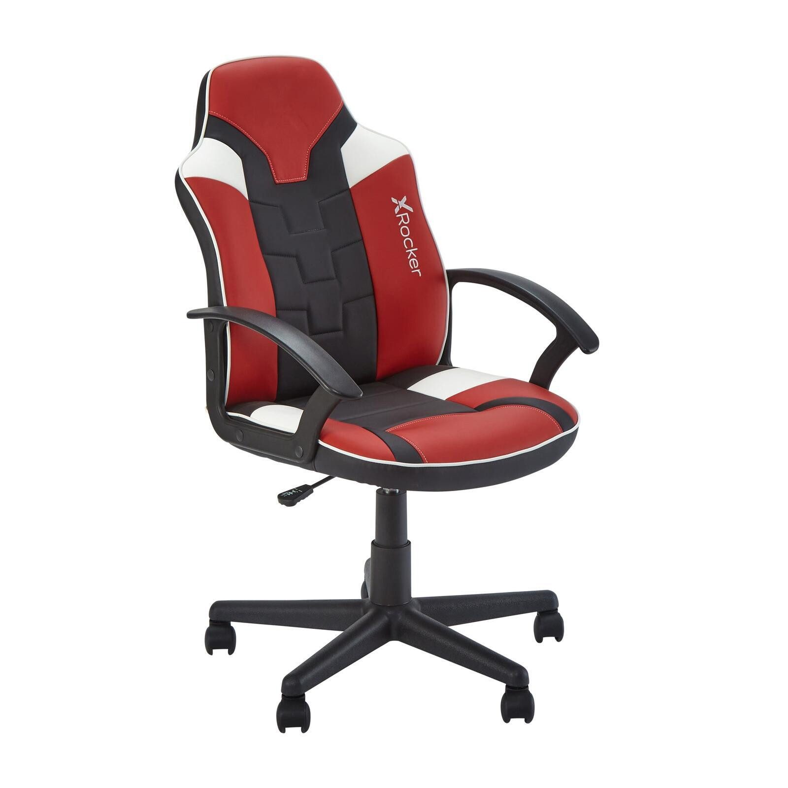 X Rocker Gaming-Stuhl Saturn Gaming-Bürostuhl - rot/schwarz