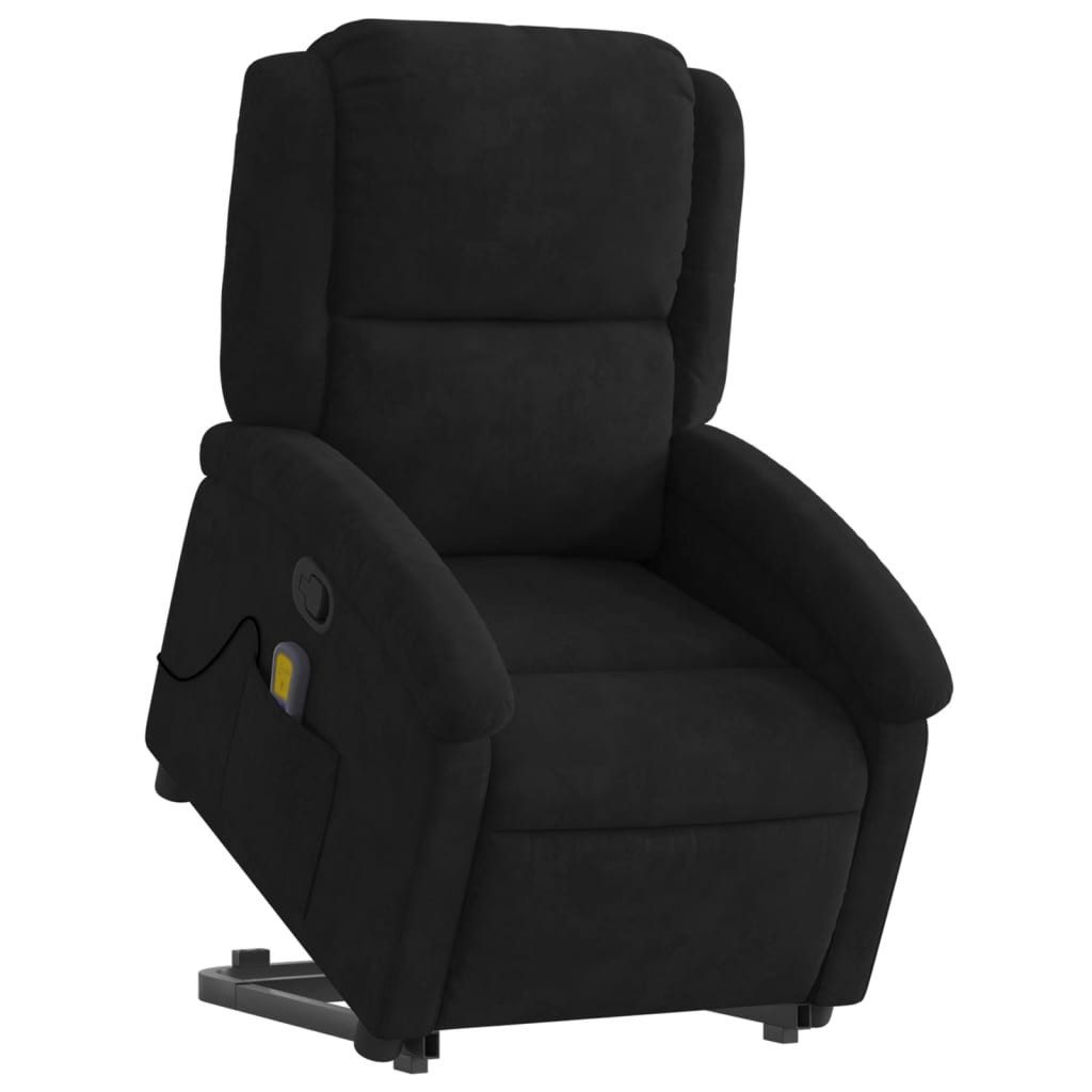 vidaXL Sessel Massagesessel mit Aufstehhilfe Schwarz günstig online kaufen