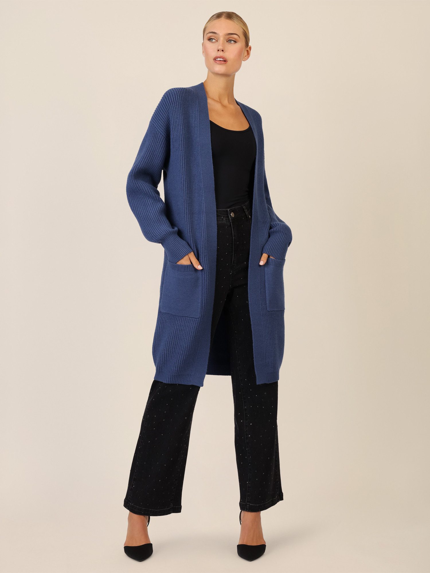 Apart Strickjacke mit aufgesetzten Taschen günstig online kaufen