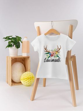 Shirtracer T-Shirt Lausmadl - schwarz Mode für Oktoberfest Kinder Outfit