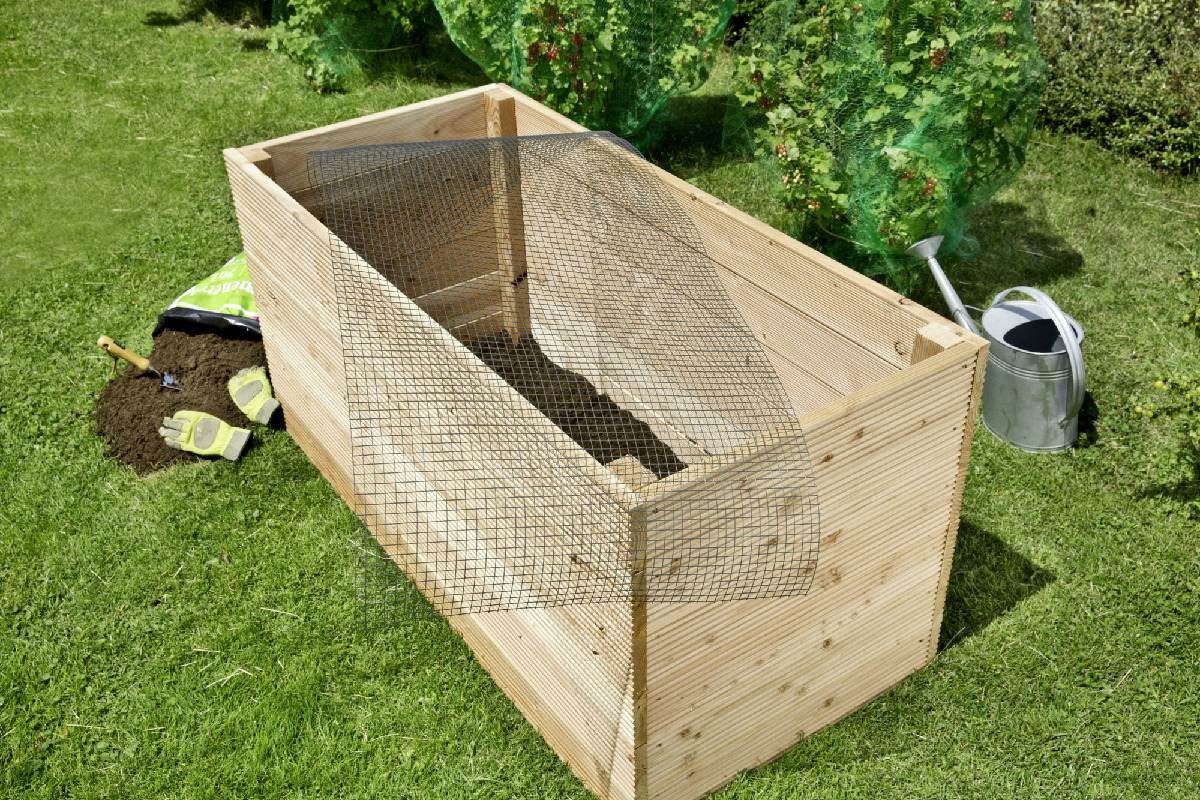 siwitec Mäusegitter FÜR HOCHBEET ODER KOMPOSTER, VERZINKT, DRAHTGITTER, siwitec Wühlmausgitter, für Hochbeete oder Komposter geeignet