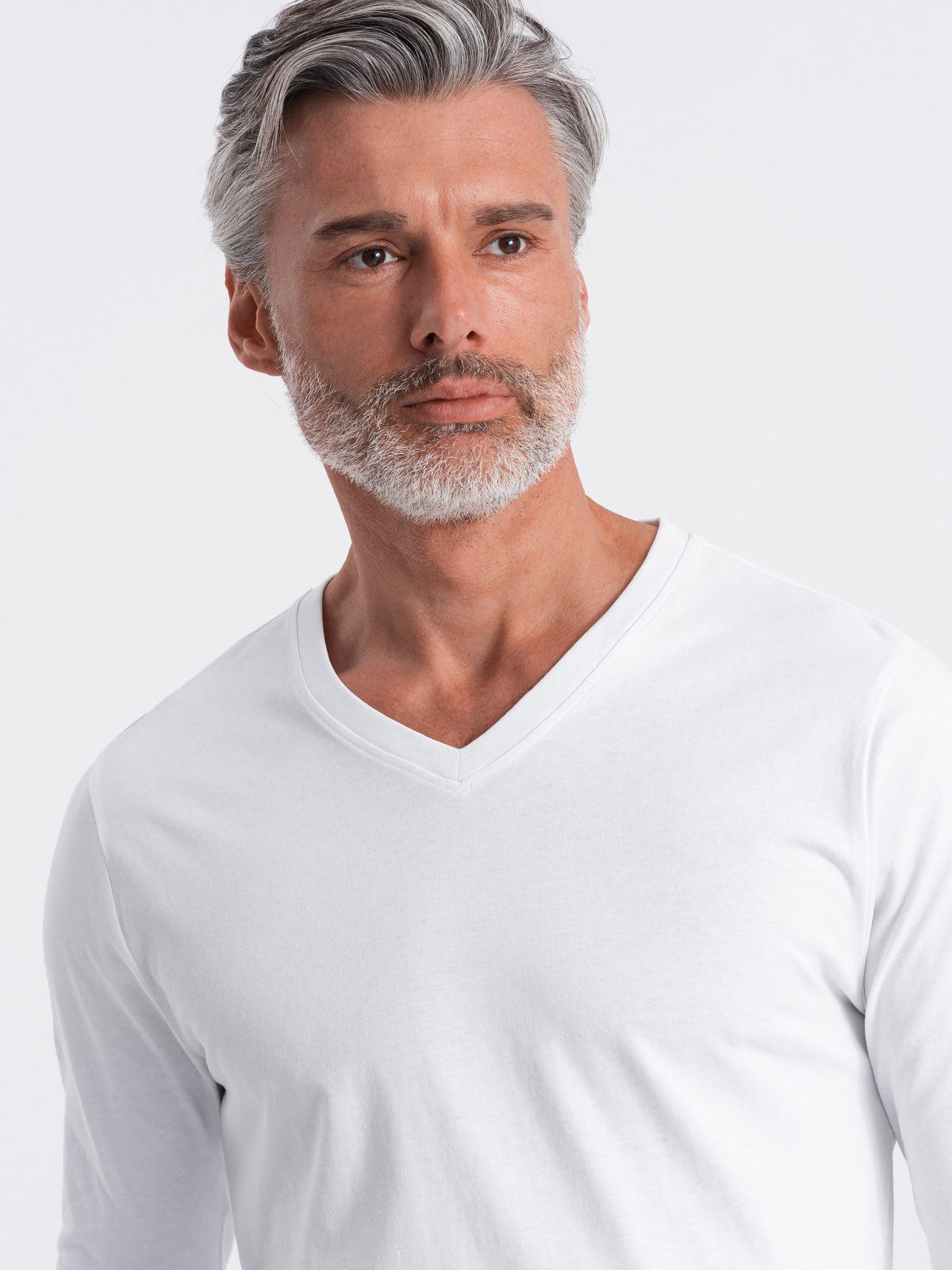 OMBRE Longsleeve Longsleeve für Herren mit V-Ausschnitt.