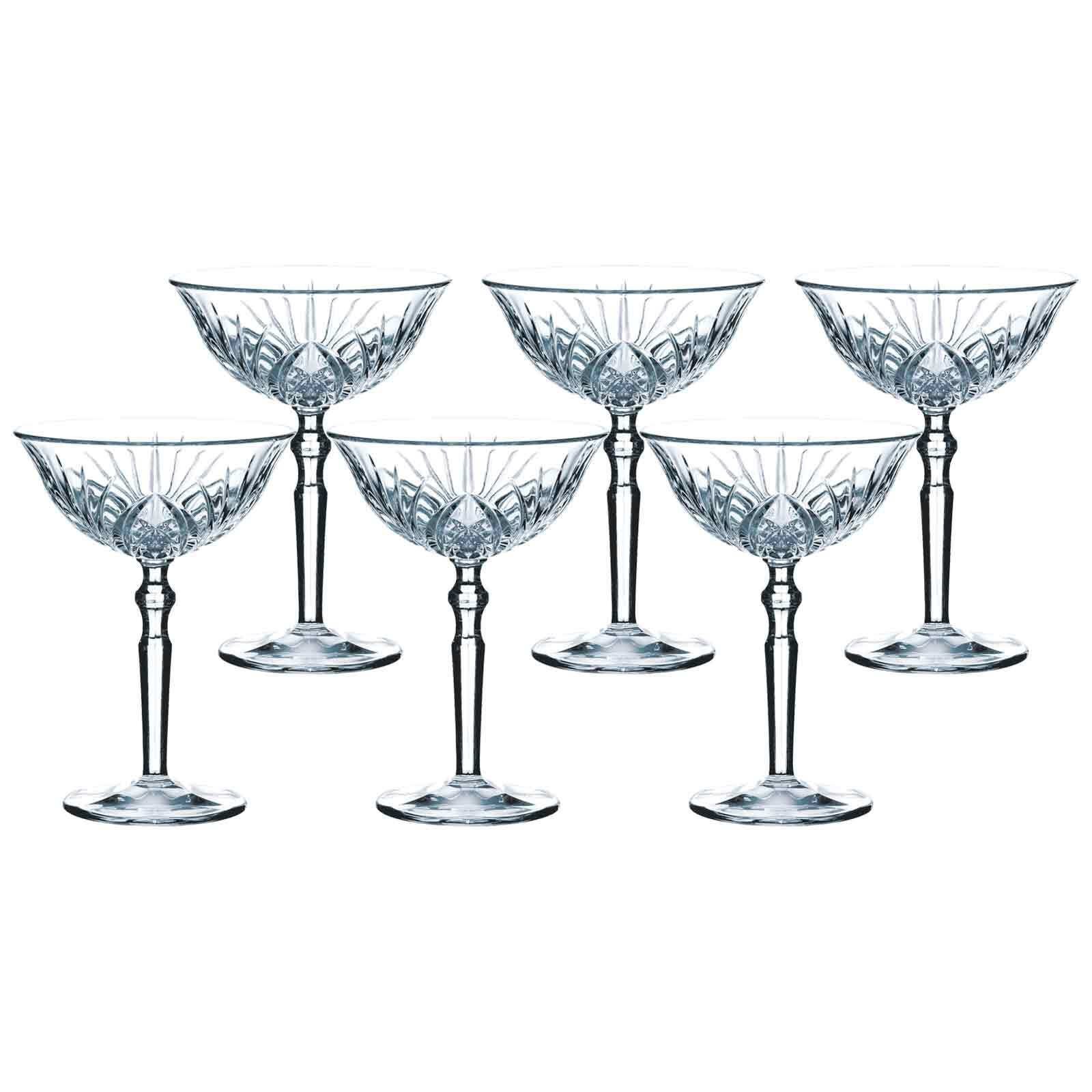 Nachtmann Cocktailglas Palais Cocktailgläser 200 ml 6er Set, Glas