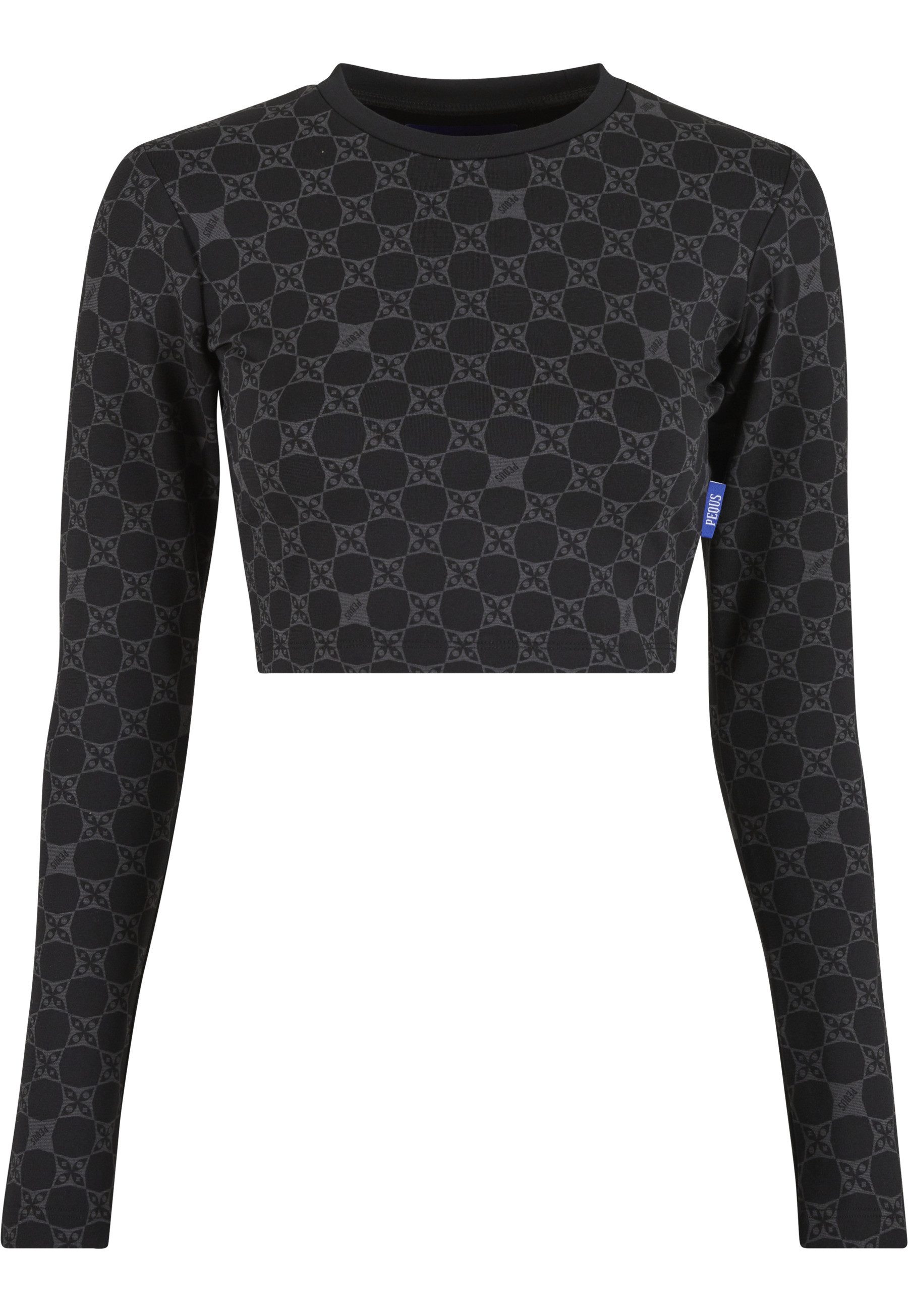 PEQUS Longsleeve PEQUS PEQUS Cropped Aether Monogramm Longsleeve (1-tlg)
