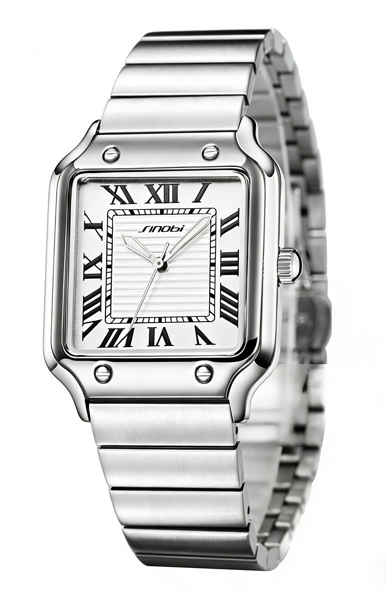 Toomoke Quarzuhr Quarzuhr Herren – Edelstahl Armbanduhr Multifunktionsuhr, (Quarz Chronograph Multifunktionsuhren, Geschenkbox), Armbandkürzer & Etui