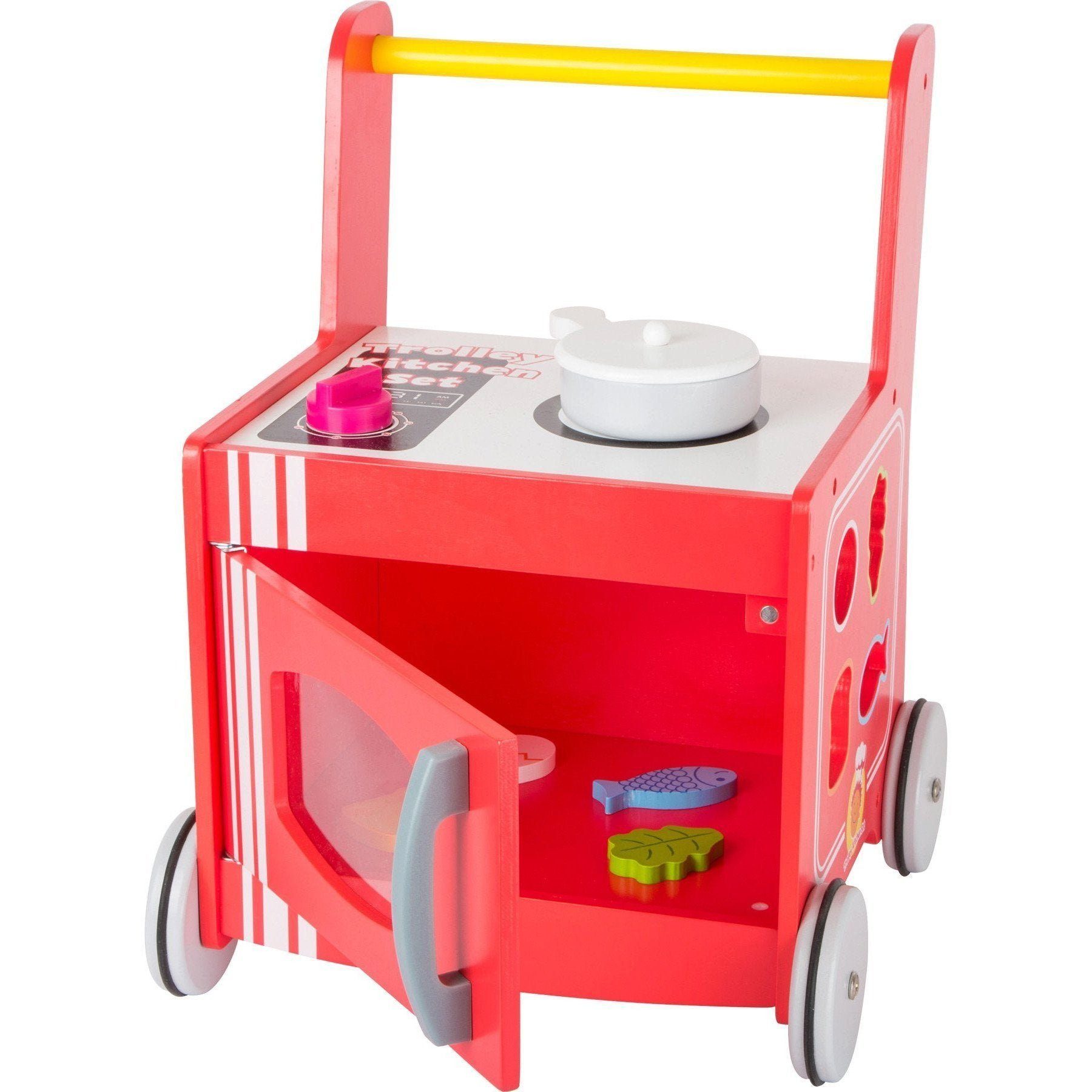 Small Foot Lauflernhilfe »Lauflernwagen Küche - Kinderlauflernwagen  inklusive Kinderküche / Holzlauflernwagen«