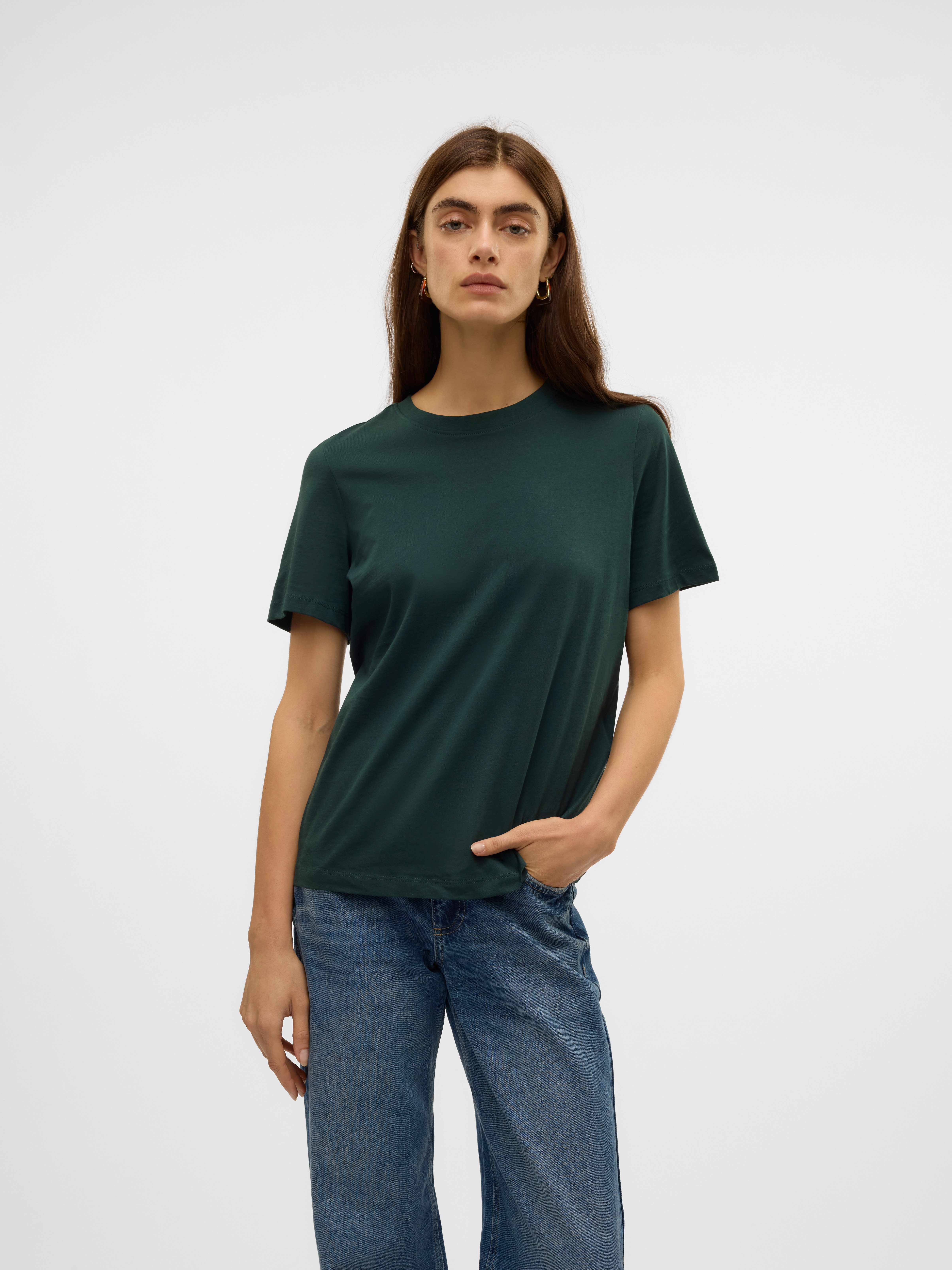 Vero Moda Kurzarmshirt VMPAULINA SS T-SHIRT günstig online kaufen