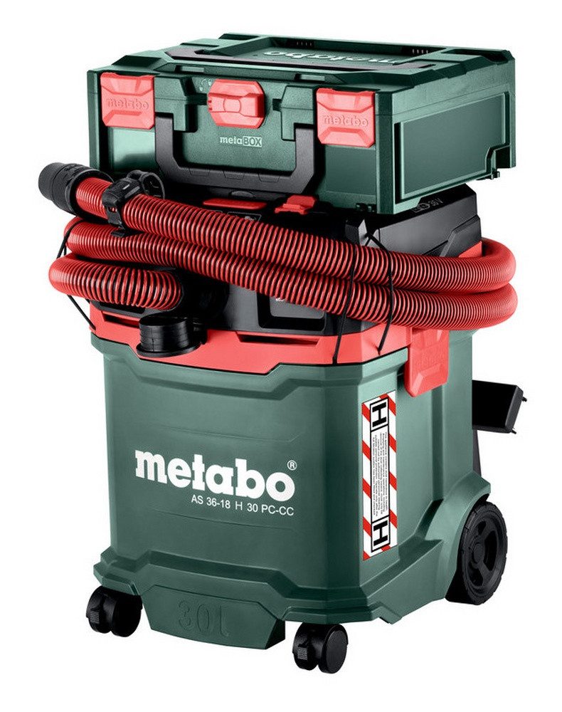 metabo Nass-Trocken-Akkusauger AS 36-18 H 30 PC-CC, Akku-Sauger Ohne Akku im Karton