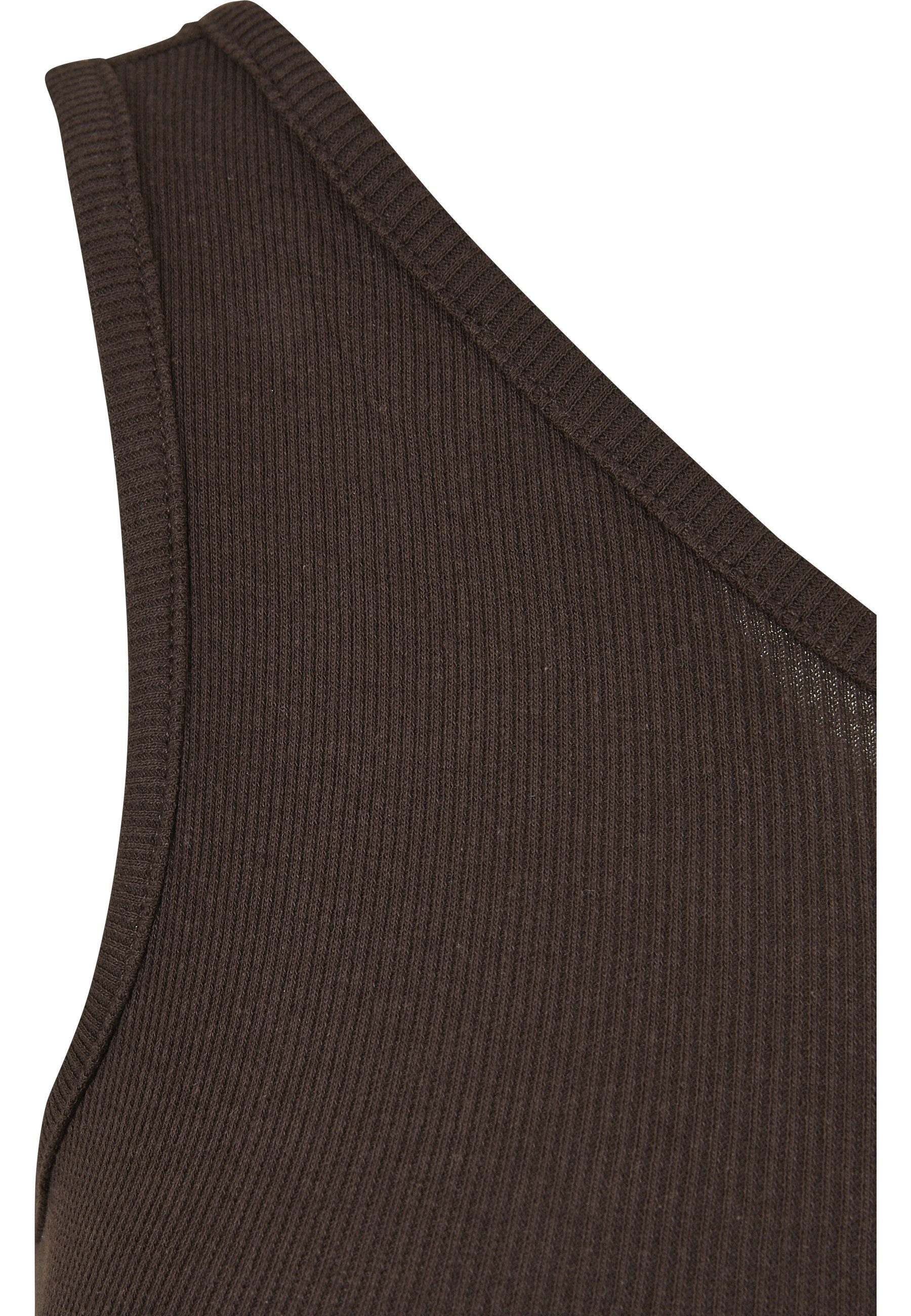 URBAN CLASSICS Yoga & Relax Shirt Urban Classics Damen Ladies Cropped Asymmetric Top (1-tlg)