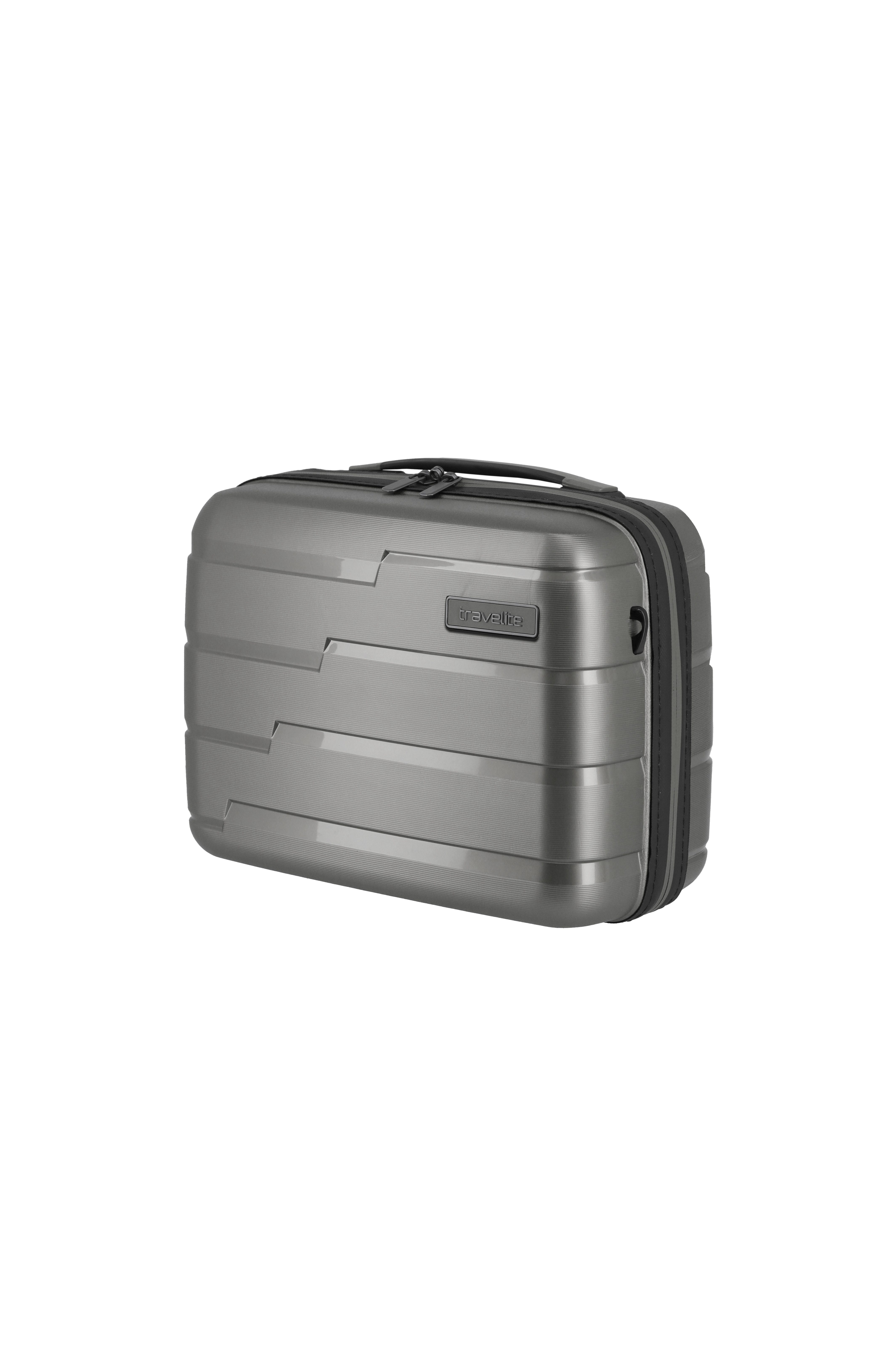 travelite Beautycase AIR BASE Kosmetikkoffer Hartschale, mit TSA-Schloss und Aufsteckfunktion – robust und leicht