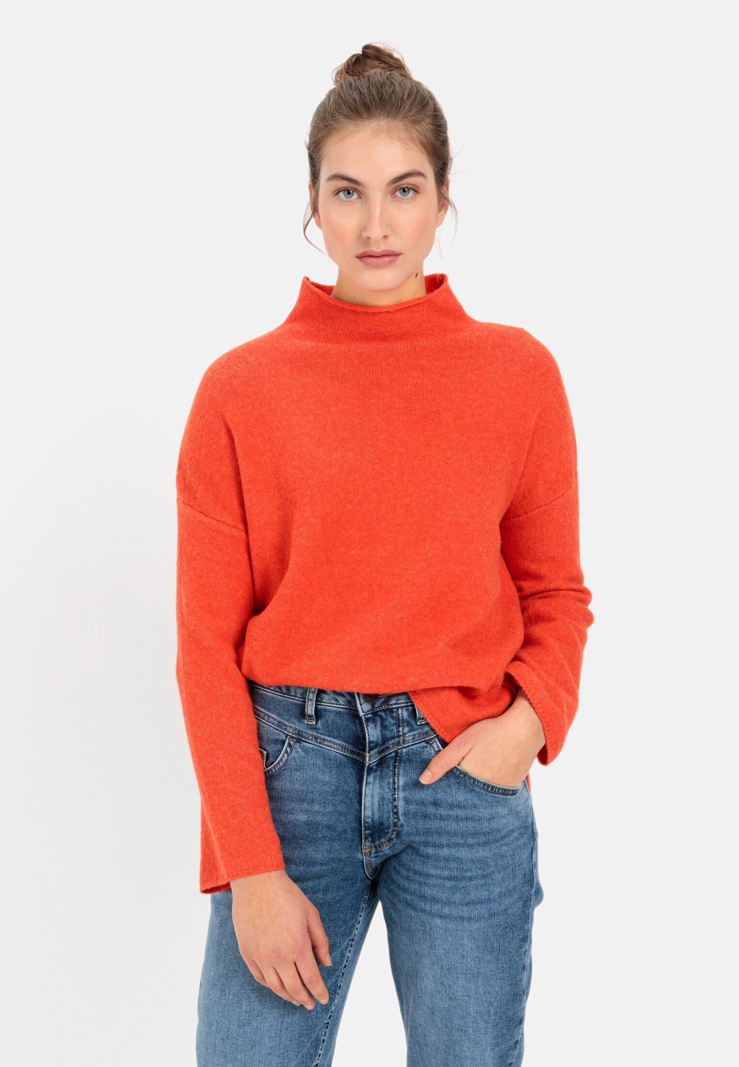 Strickpullover mit Rollkragen