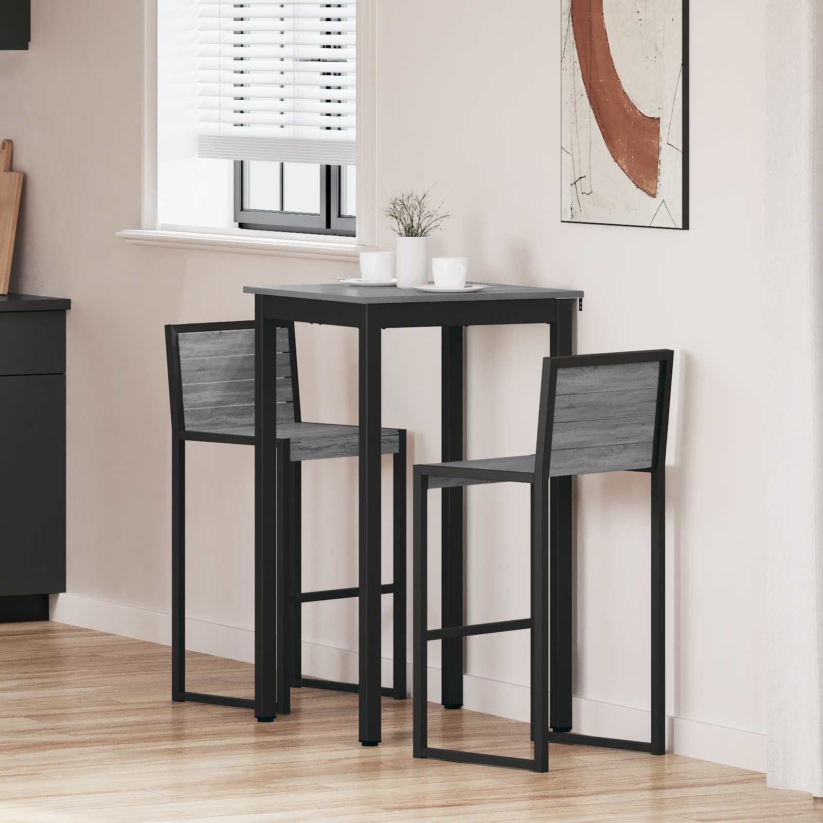 vidaXL Esstisch Stehtisch Holzwerkstoff Quadratisch (1-St)