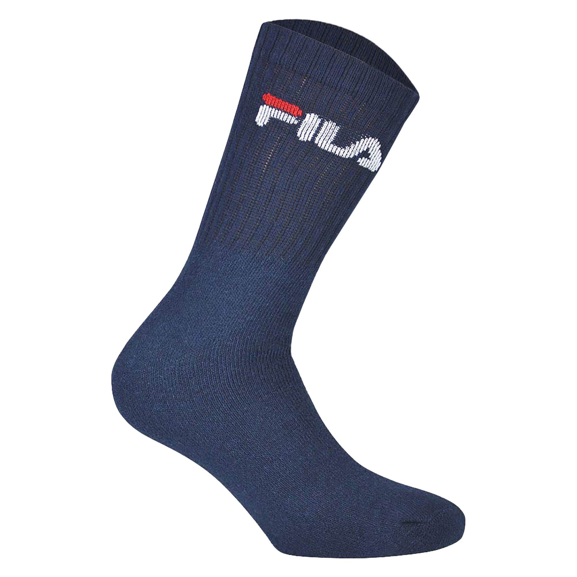 Fila Sportsocken Unisex Socken 3er Pack Baumwolle (Packung, 3er Pack)