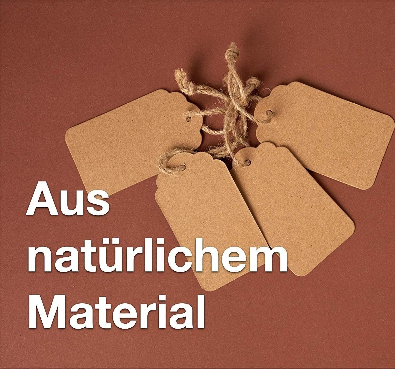 Kraftpapier Geschenkkarte 2x Weihnachten XXL Gruppe mit Anhänger Set TK Geschenkanhänger