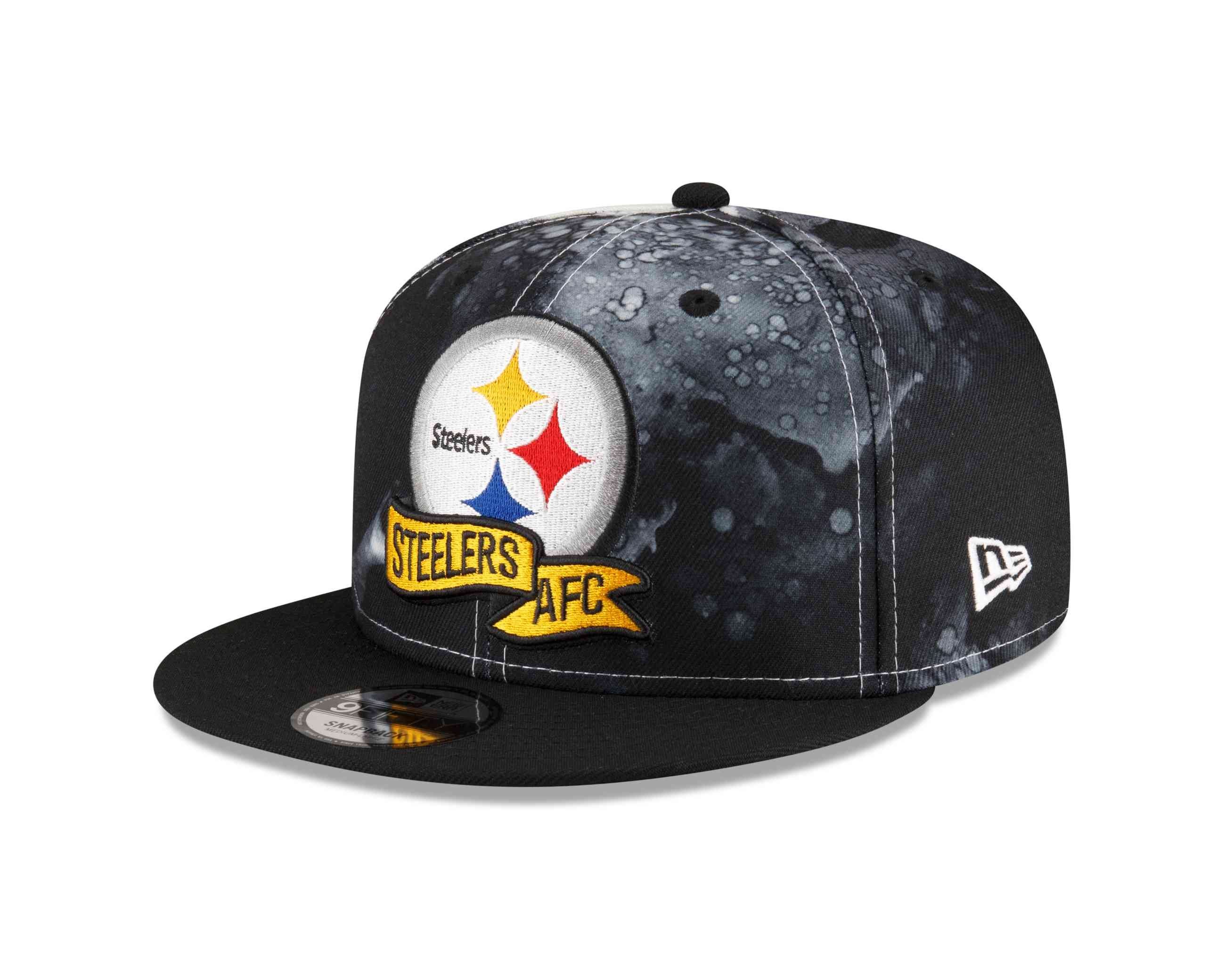 New Ink Steelers Sideline NFL Era 2022 9Fifty Pittsburgh Snapback Cap