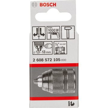BOSCH Bohrer- und Bitset Schnellspannbohrfutter 1,5-13mm, 1/2"-20 UNF