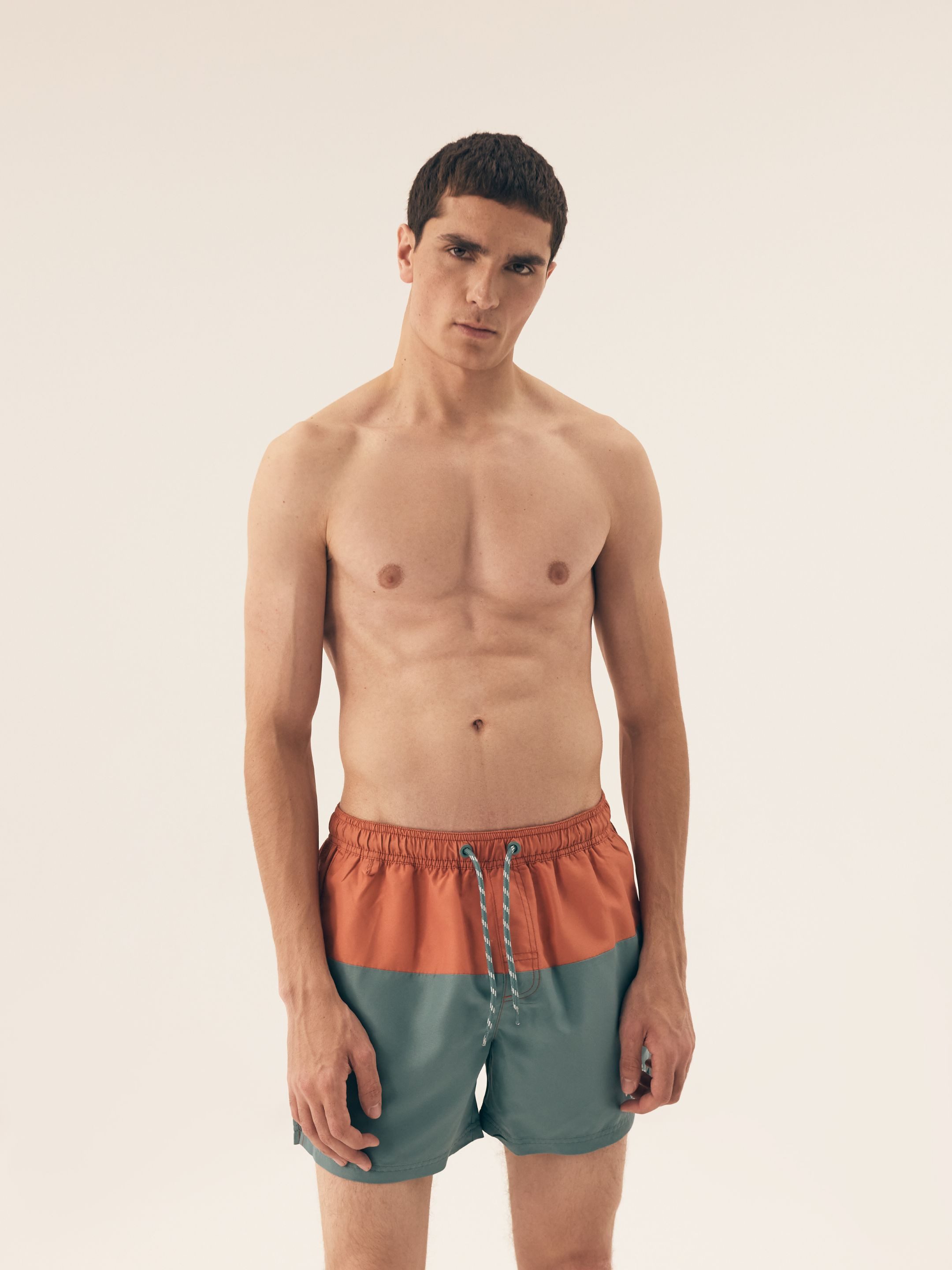 Henderson Badeshorts Badeboxer Bequeme leichtem Polyester im Retro Look Resort (1-St)