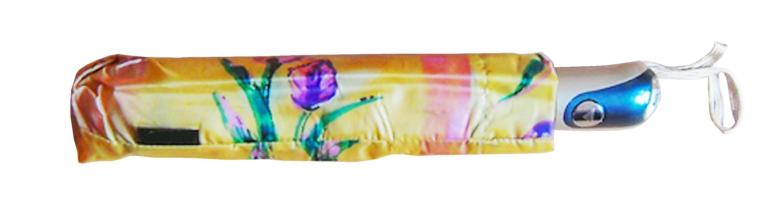 Susino Taschenregenschirm Automatik REGENSCHIRM Ø100cm Taschenschirm Schirm Gelb 3521 (Gelb), Taschenregenschirm Länge 31-59cm