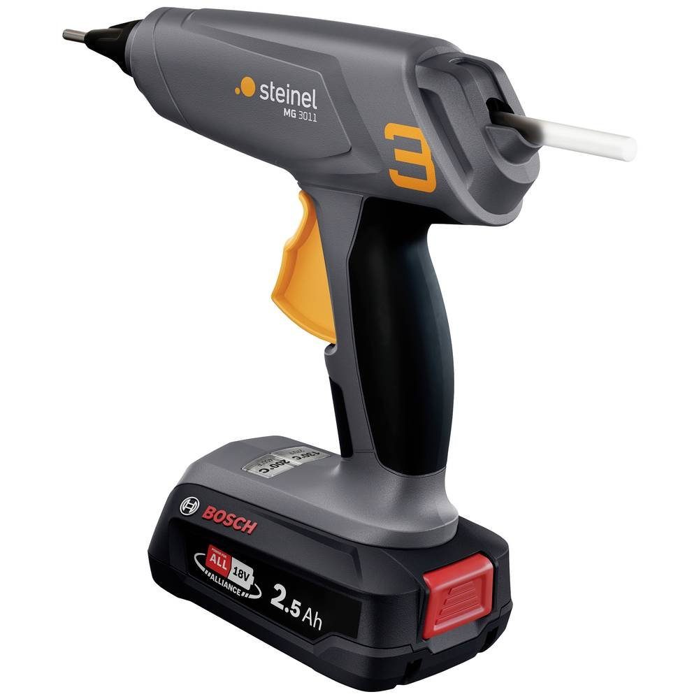 steinel Heißklebepistole Akku Klebepistole inkl. 18V 2.5 Ah PFA Akku 069018, inkl. Akku, inkl. Ladegerät