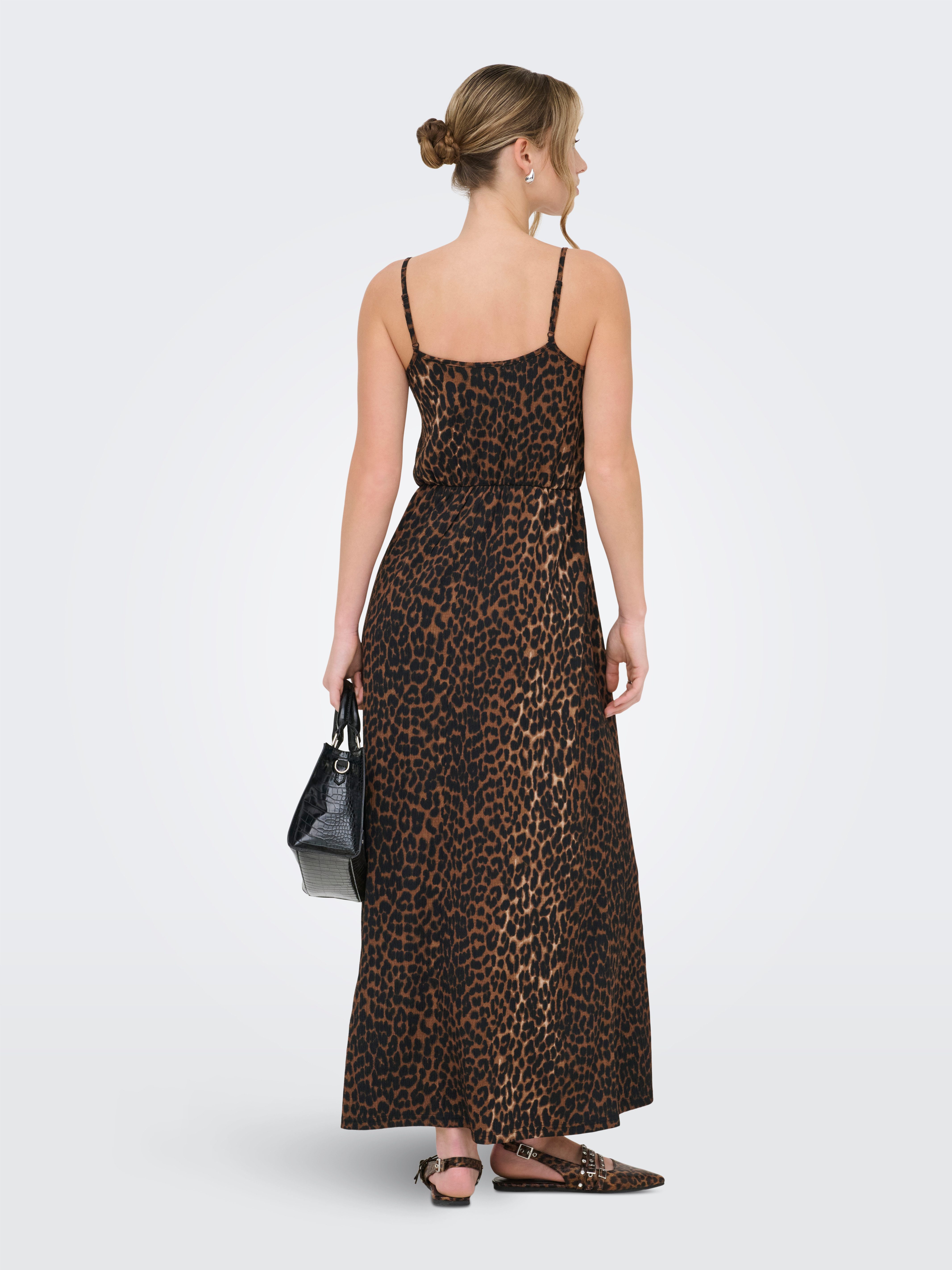 ONLY Maxikleid ONLALTA S/L LONG STRAP DRESS PNT ZLO günstig online kaufen