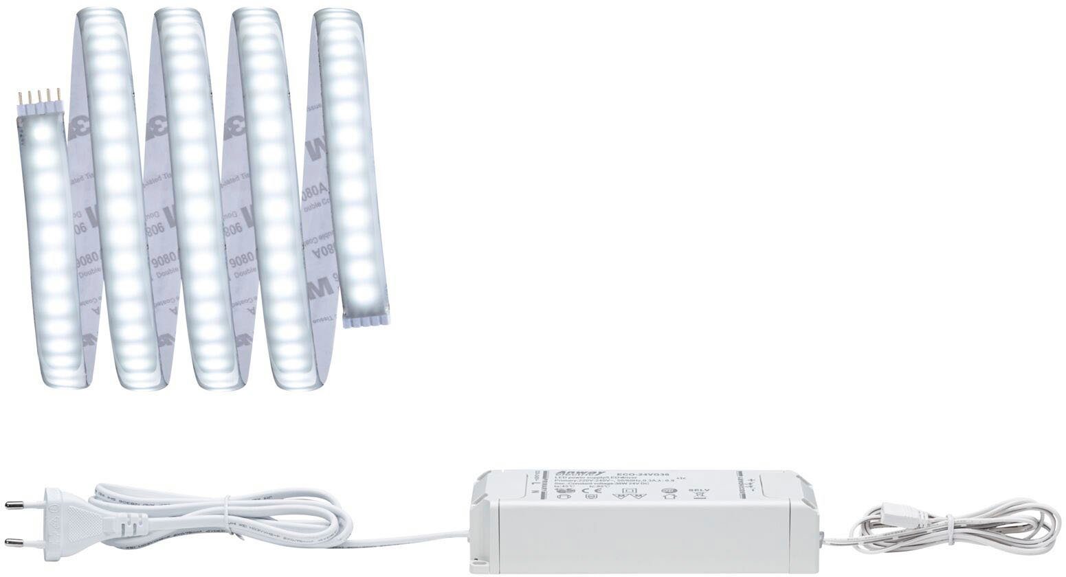 1650lm 1-flammig 17W Tageslichtweiß 1000 beschichtet, LED-Streifen Paulmann Basisset MaxLED 1,5m IP44