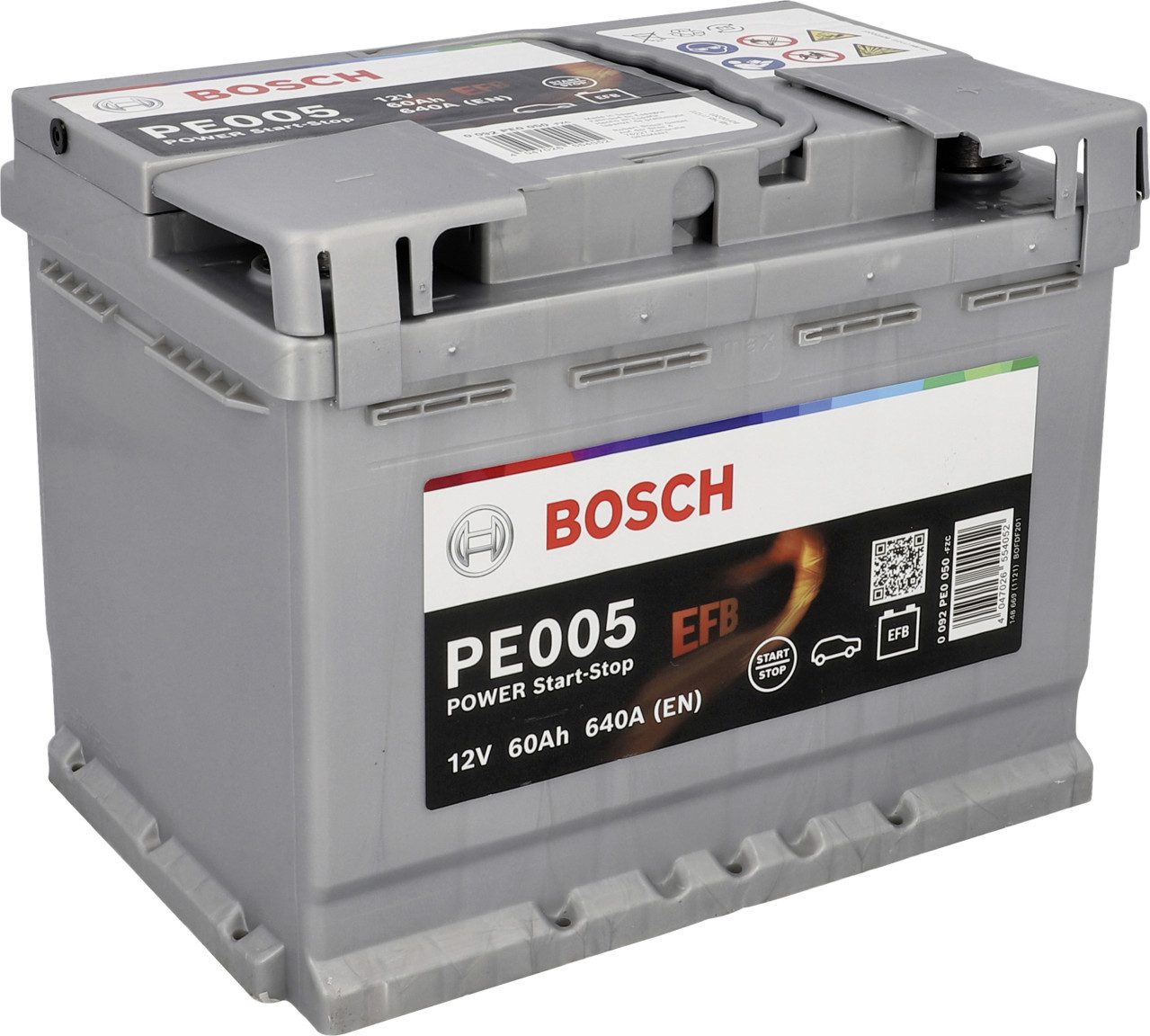 BOSCH Bosch Starterbatterie EFB 60Ah 640A PowerLine Batterie