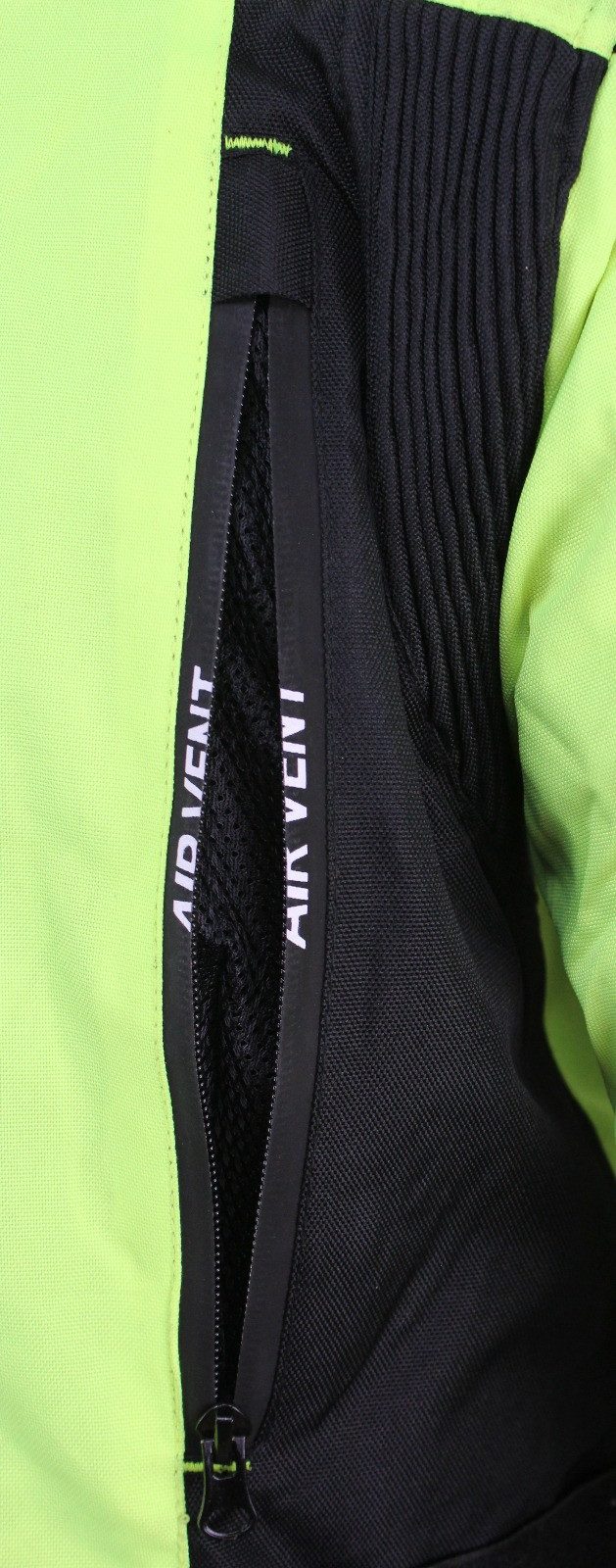 Alpha Speeds Motorradjacke JET PRO, All-Saison Motorradjacke inklusive Protektoren (2026) Abnehmbares Membran + Futter, 7 Belüftungen, 10 Taschen, in Neongelb
