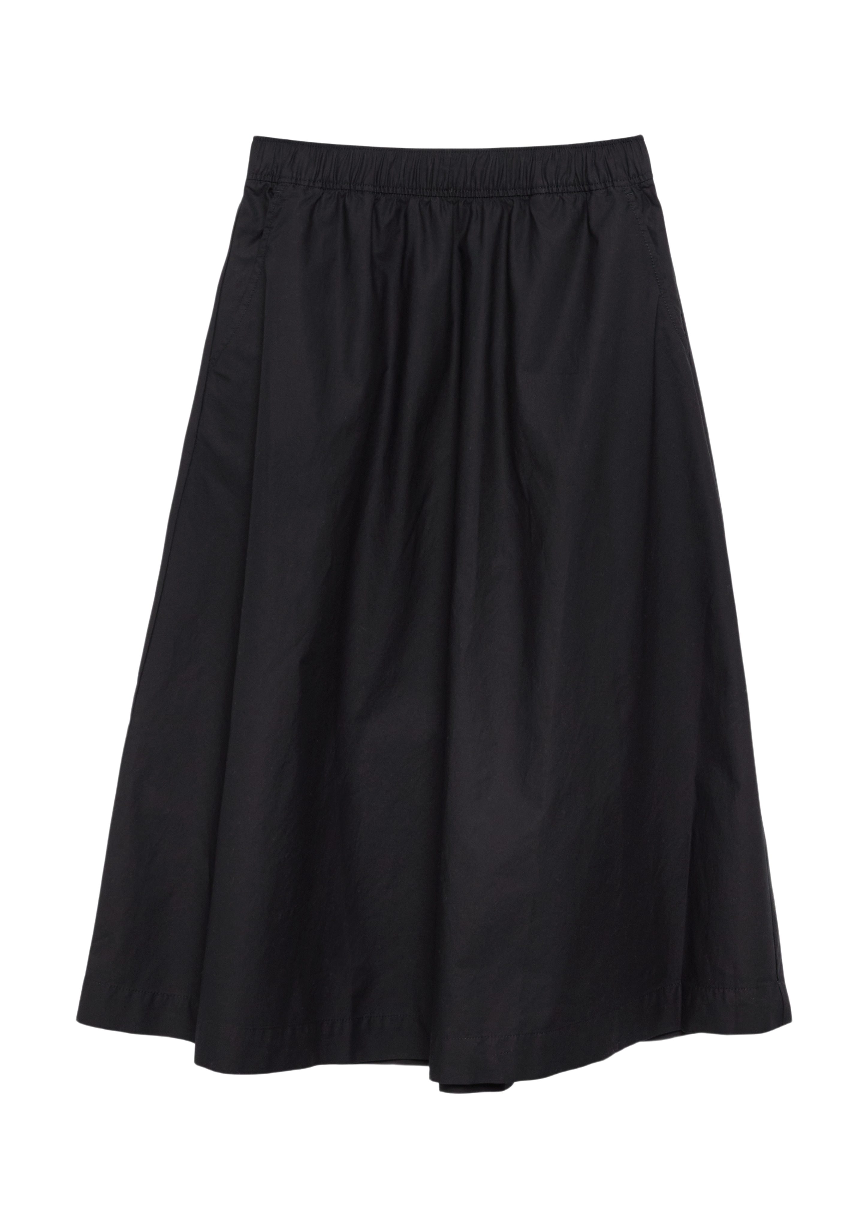 s.Oliver A-Linien-Rock schwarz,Casual,Baumwolle,Unifarben,Relaxed Fit,Mittel