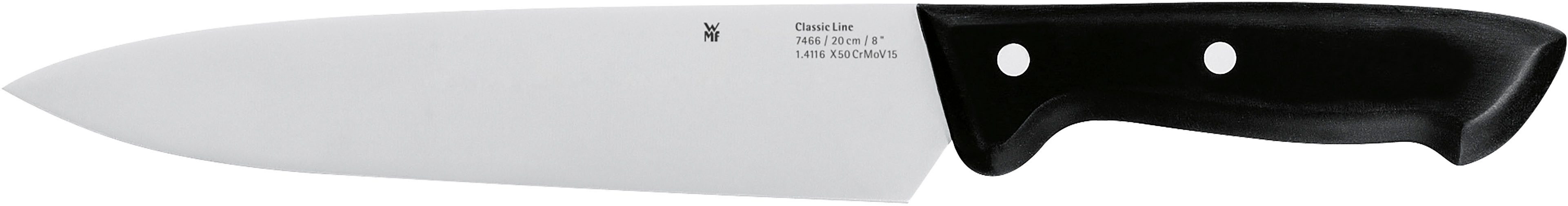 WMF Kochmesser Classic Line, langlebiger Spezialklingenstahl, genieteter Griff