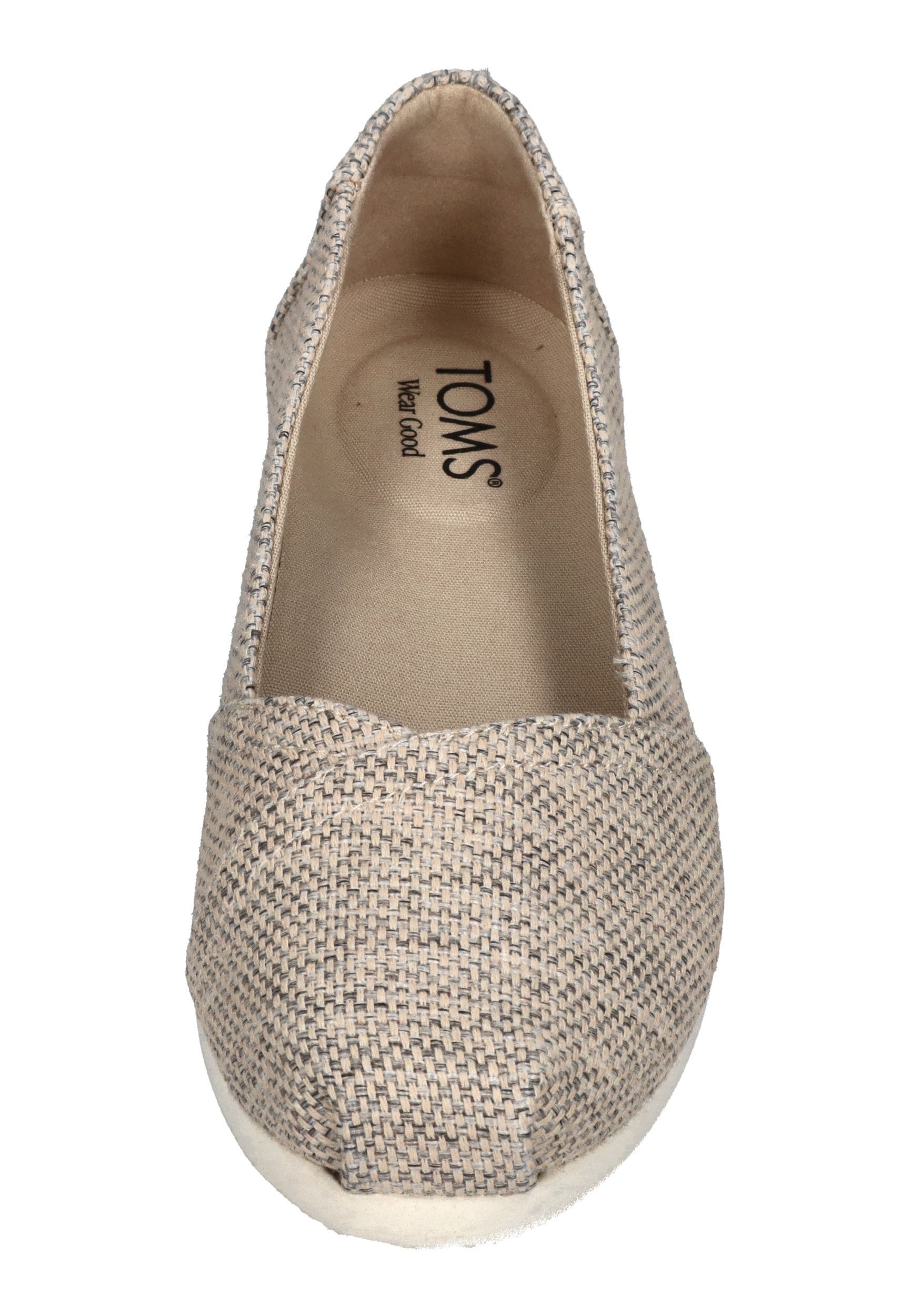 TOMS ALPARGATA BALLET Ballerina Fog Textured Melange