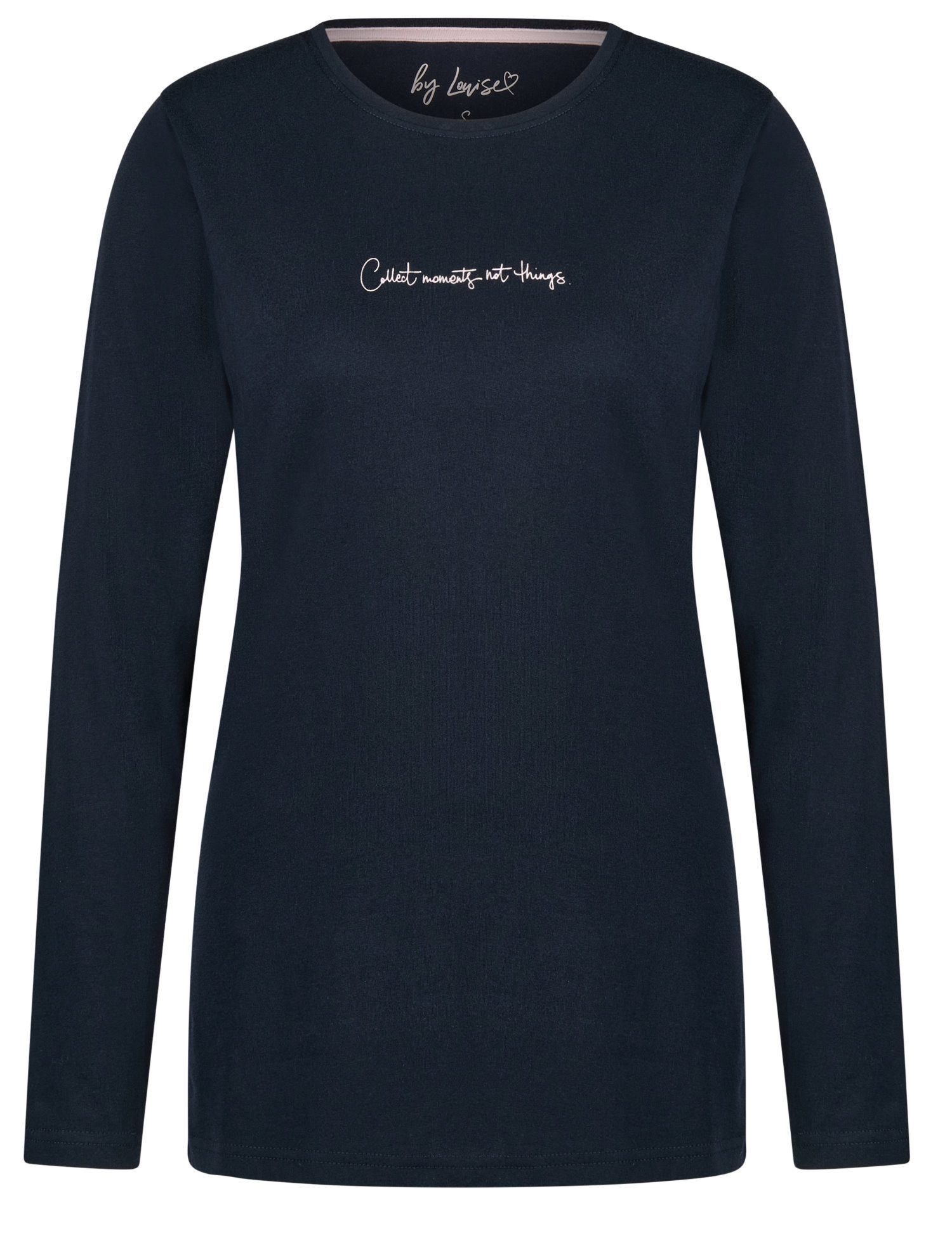 By Louise Pyjamaoberteil Damen Pyjamashirt mit langem Arm (1-tlg) Baumwolle günstig online kaufen