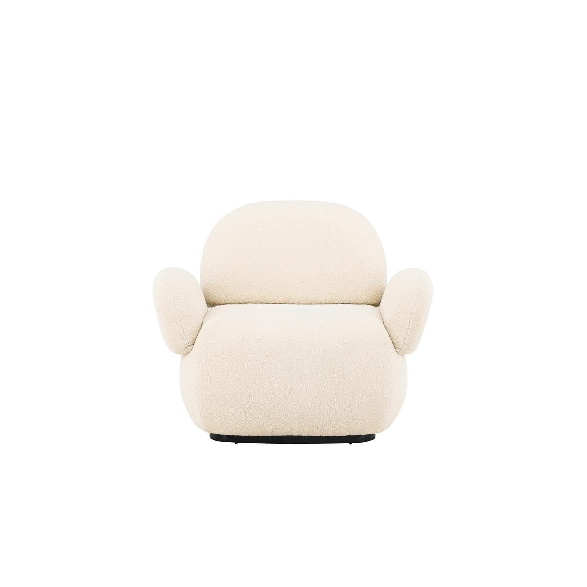 BOURGH Loungesessel SEVILLA Sessel - Lounge Sessel / Relaxsessel Boucle Stoff in beige
